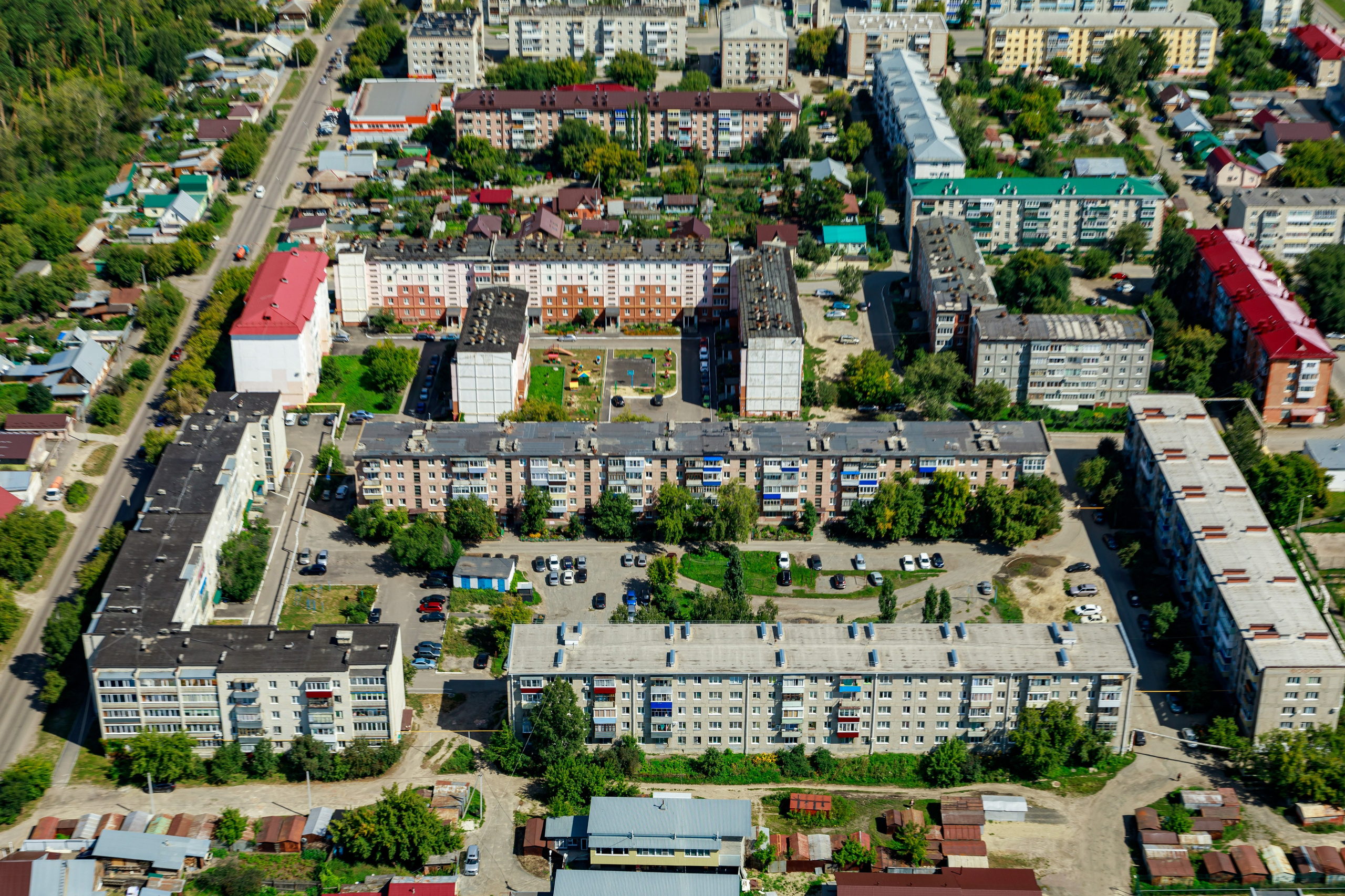 Город с высоты птичьего полёта. Фотограф Андрей Гузеев