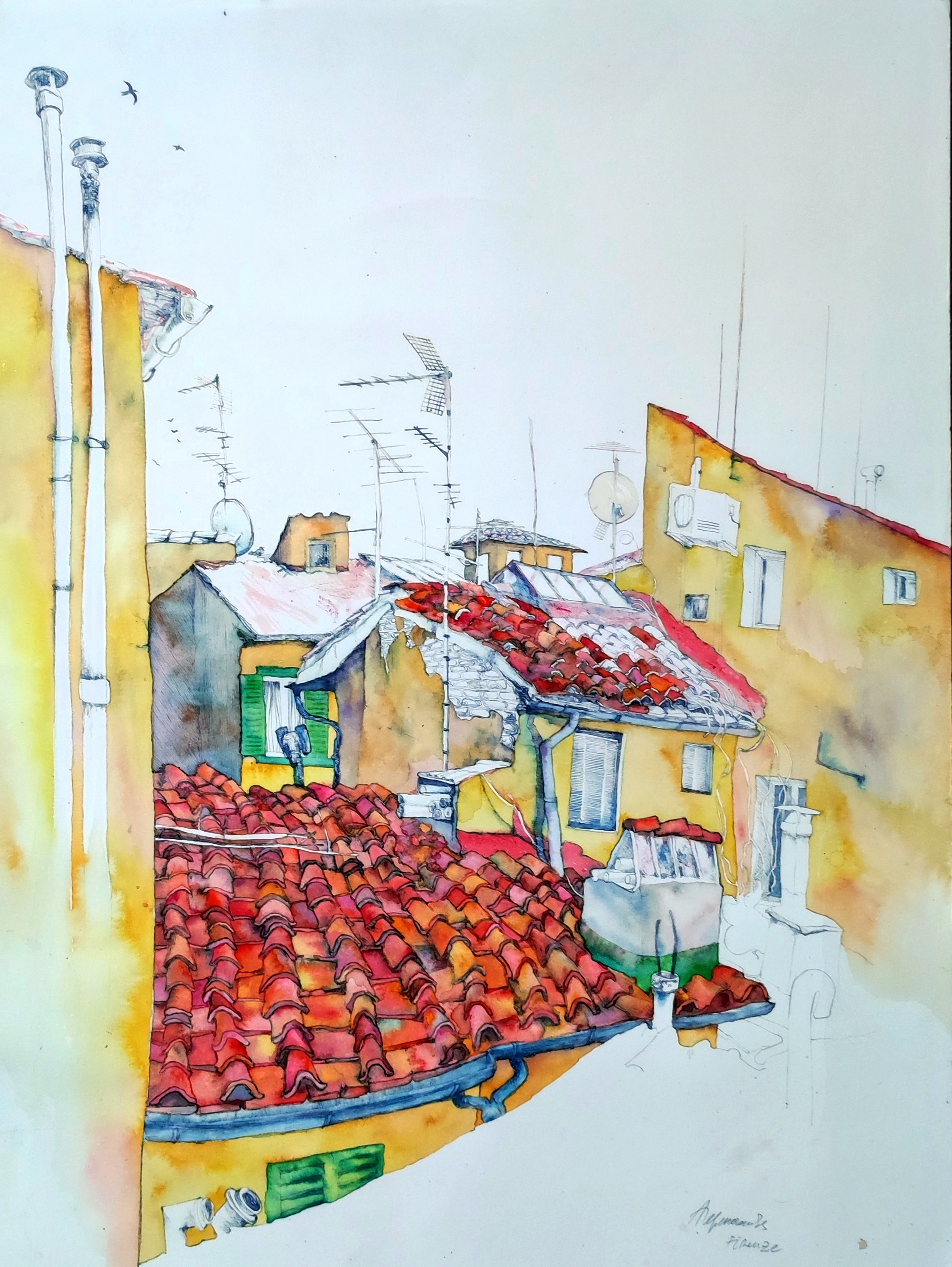 Путевые зарисовки. Художник Перепеченова-Феофанова Анна