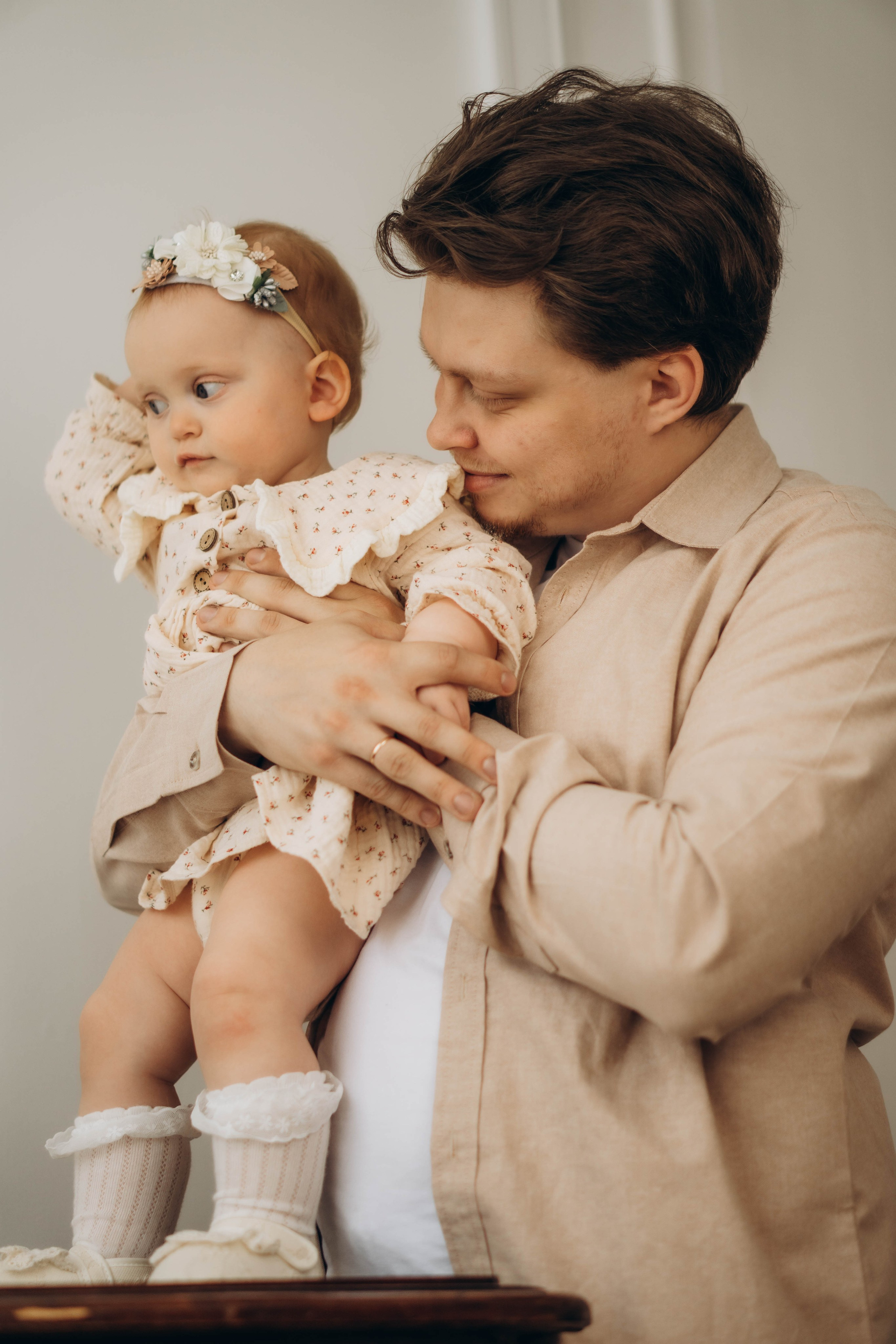 Студийная семейная съемка на годик. Фотограф Москва Валерия Веденина