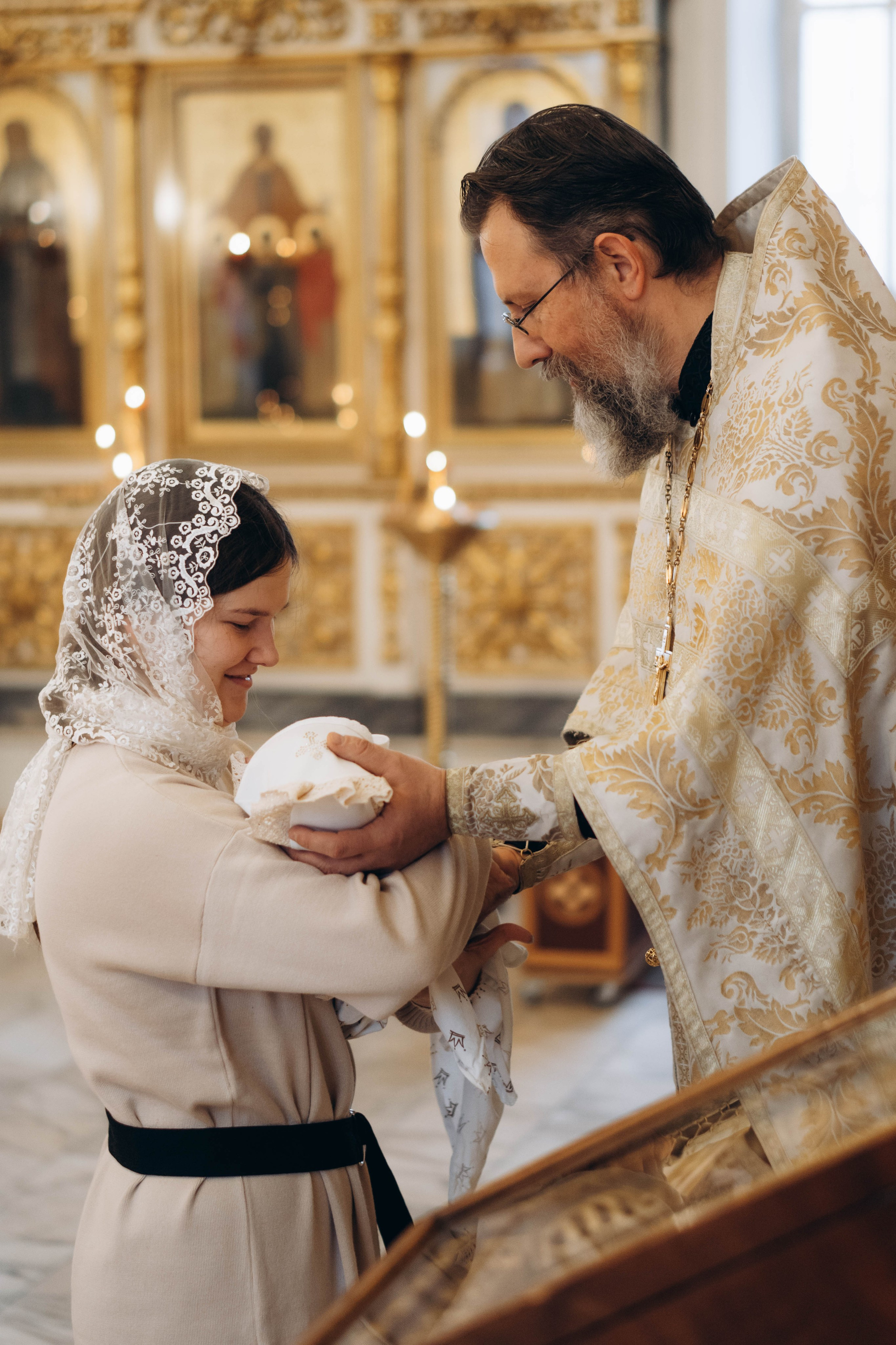 Крещение Евы Храм Живоначальной Троицы в Борисово. Фотограф Москва Валерия Веденина