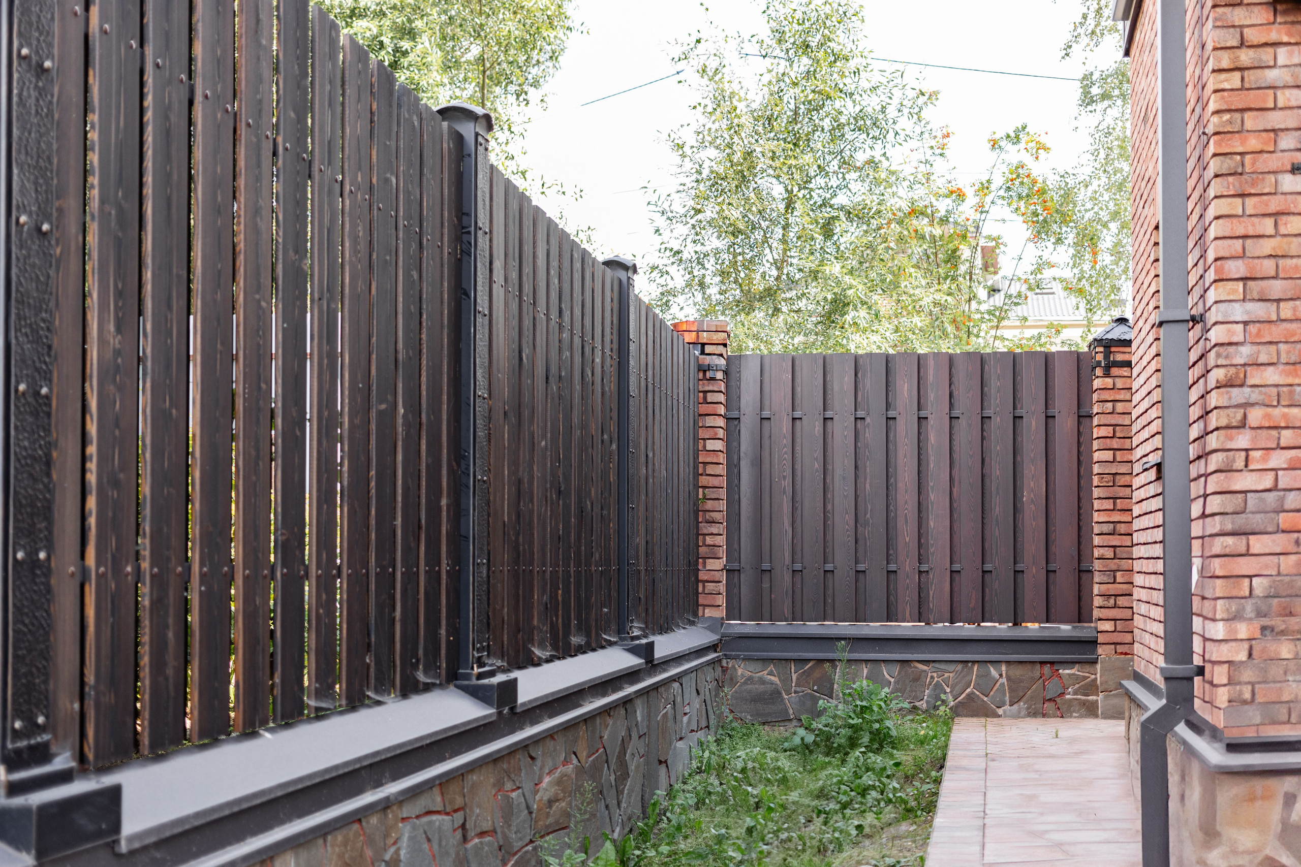 Забор в стиле Лофт
