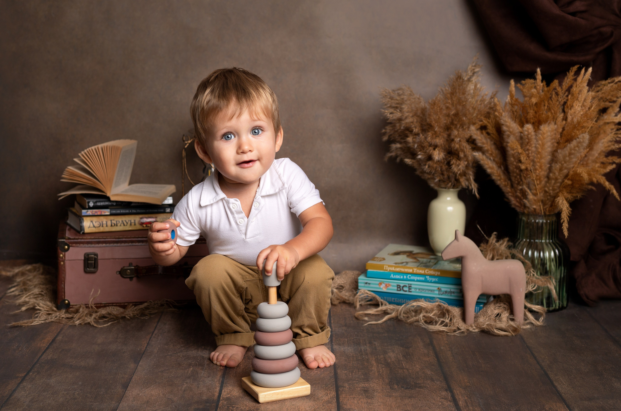 Фотосессия годовалых детей. Фотограф новорожденных в Омске Анастасия Моисеева