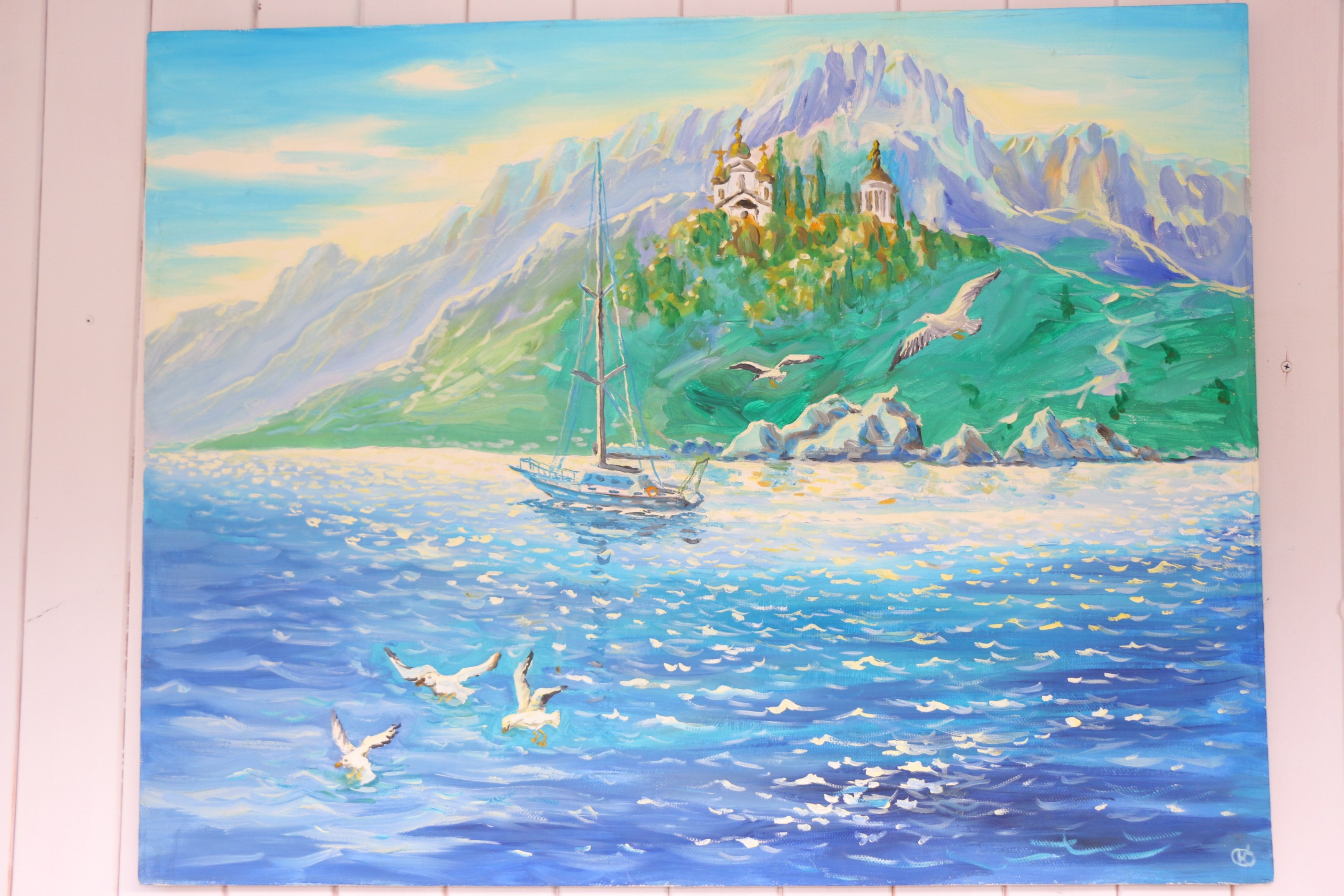 Крымский пейзаж. Продажа картин маслом на холсте в г. Ялта