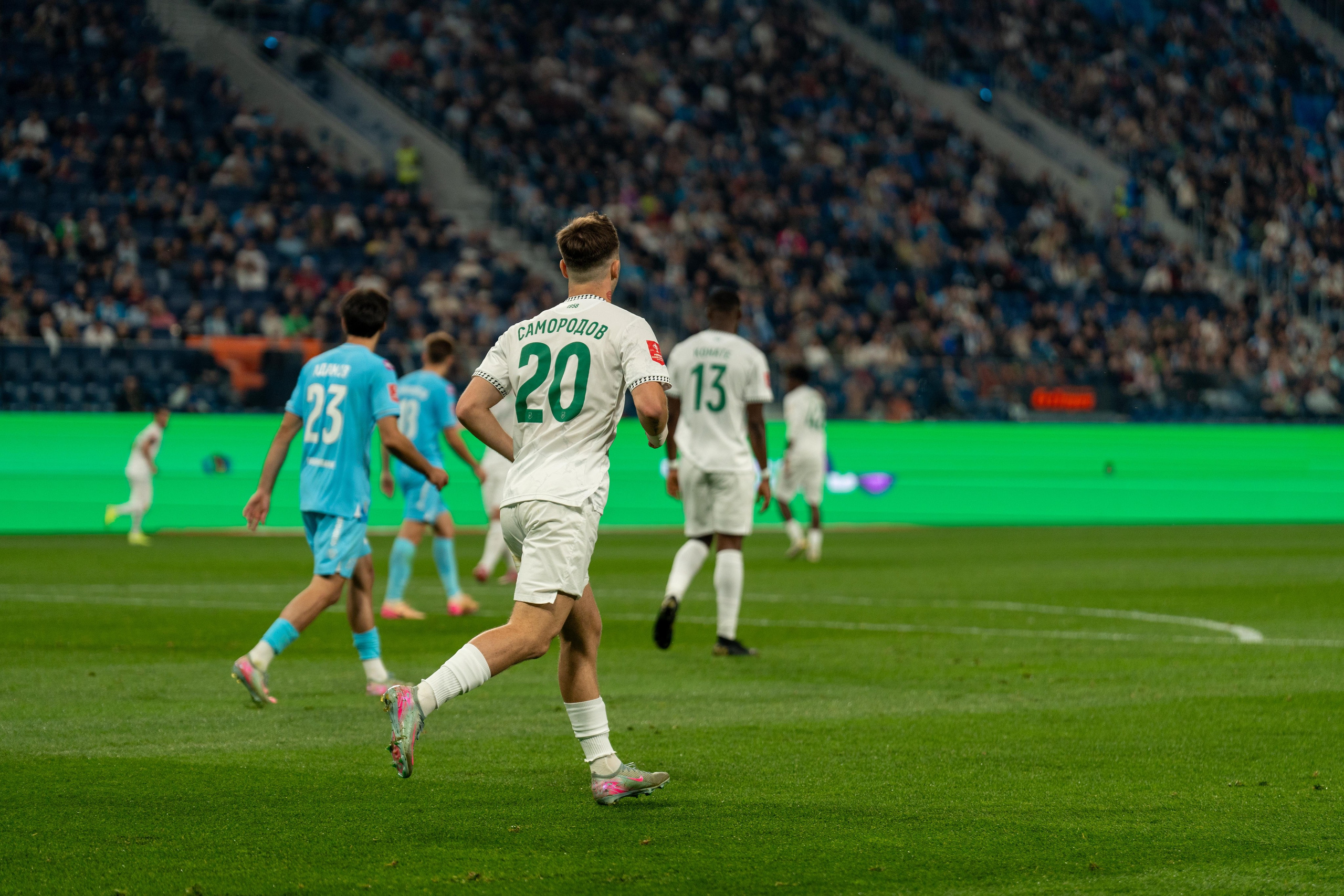 Репортажная съемка матча «Зенит»–«Ахмат» на Газпром Арене