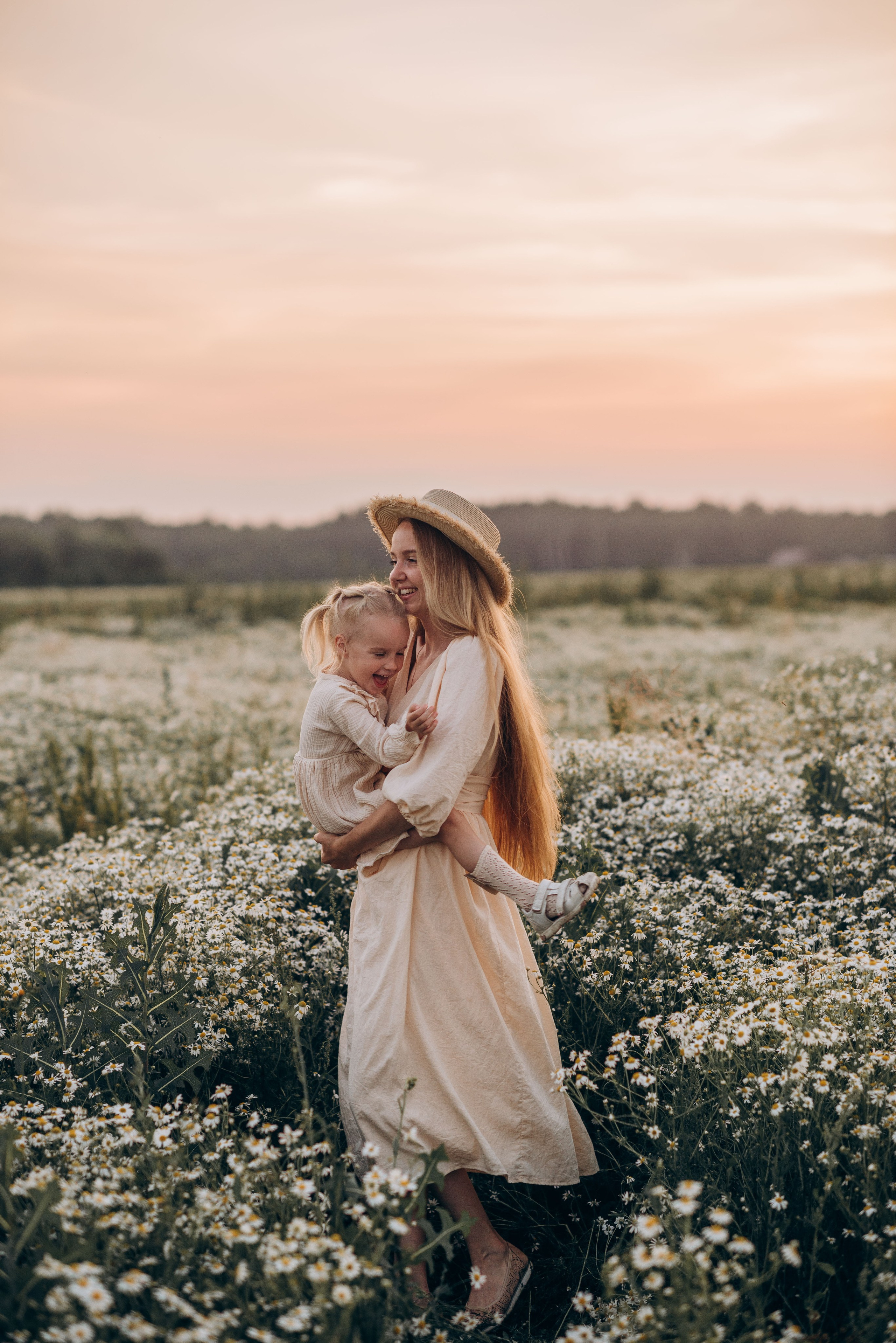 Закат в ромашках. Семейный фотограф в Домодедово и Москве Елена Пичугина