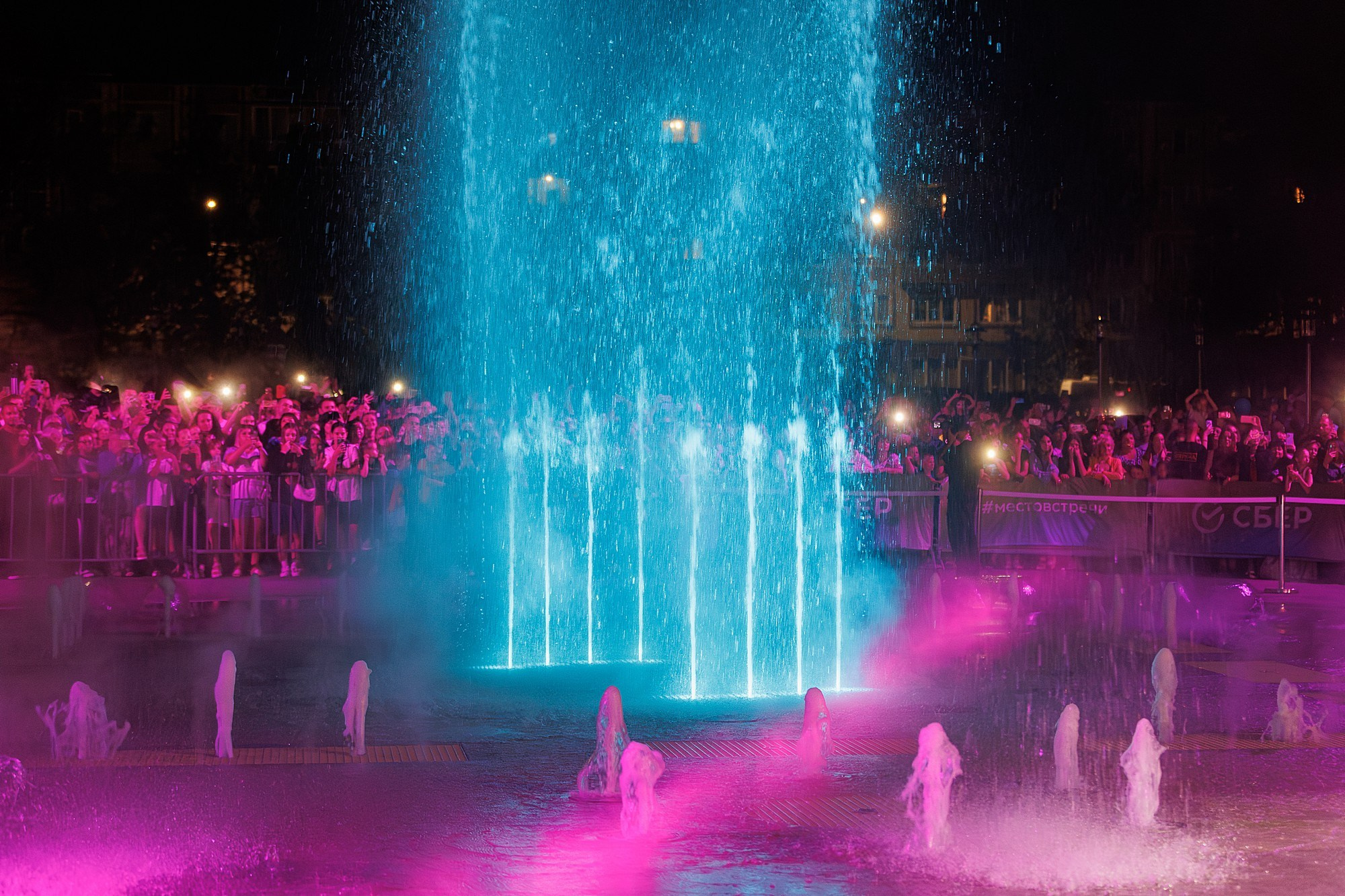 Открытие мультимедийного фонтана | СБЕР. Боченков Вадим | Фотограф в Пскове и Санкт-Петербурге