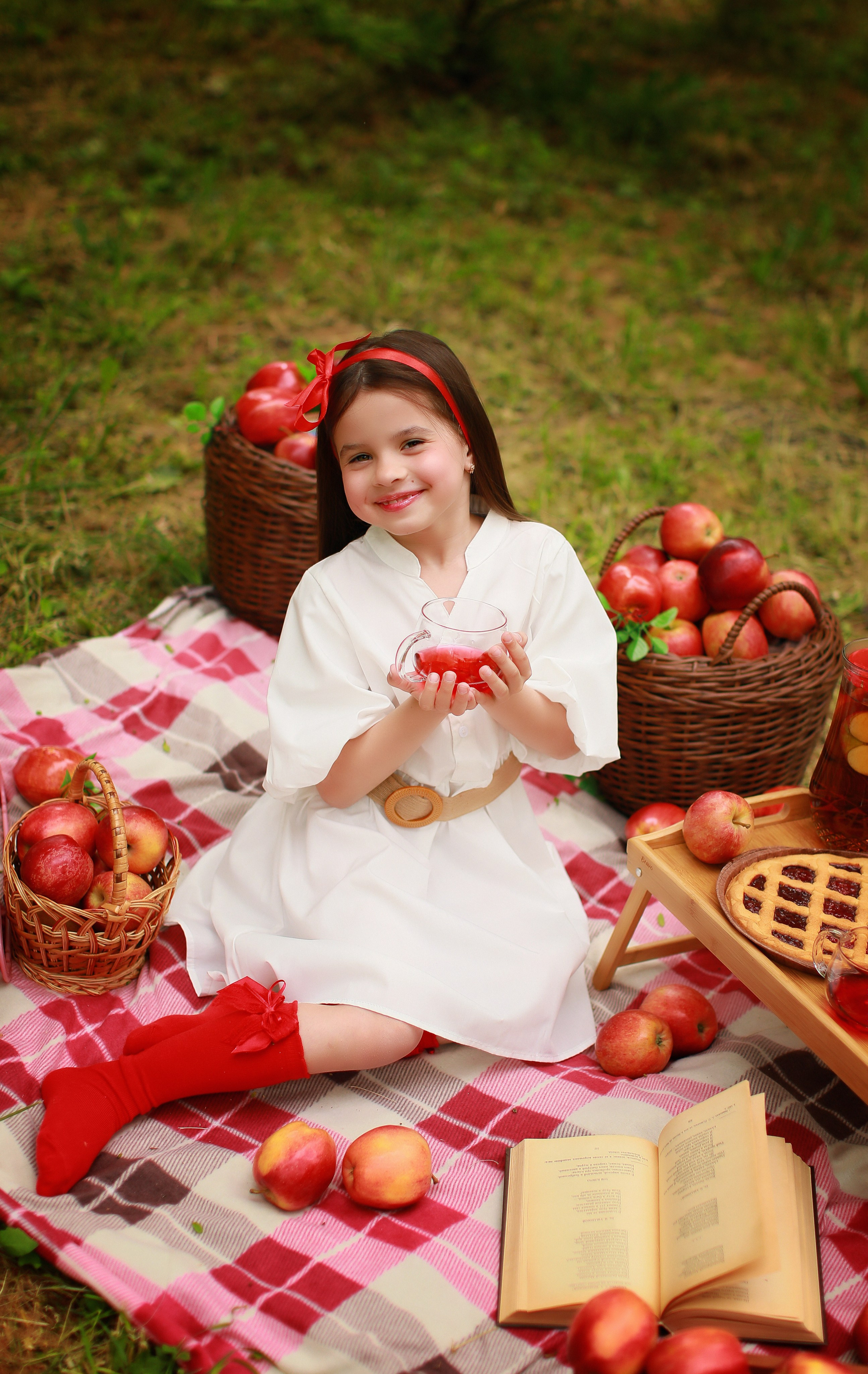 Яблочный пикник. Детский семейный фотограф Краснодар