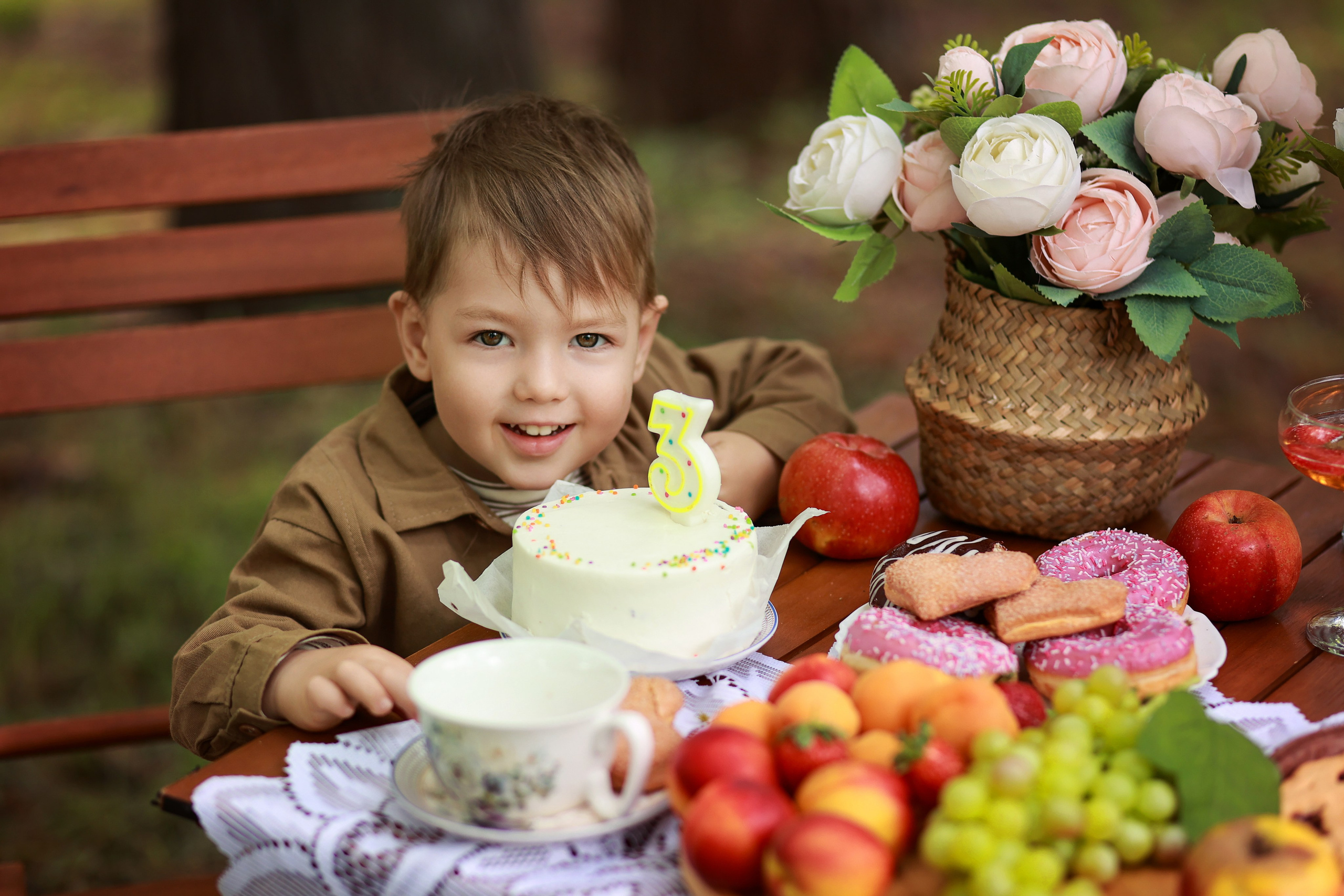 Чаепитие в парке. Детский семейный фотограф Краснодар