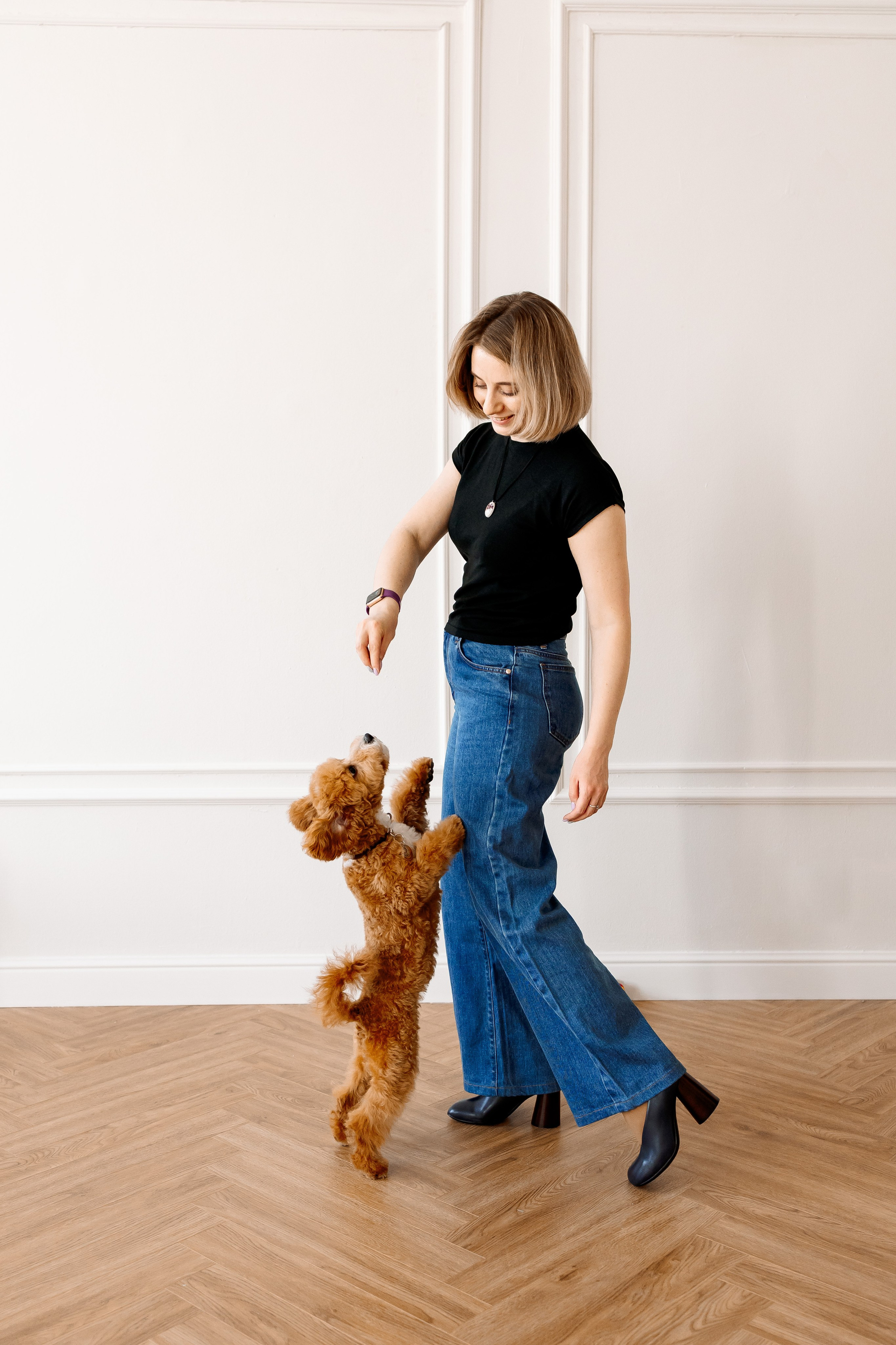 трюки с собачкой