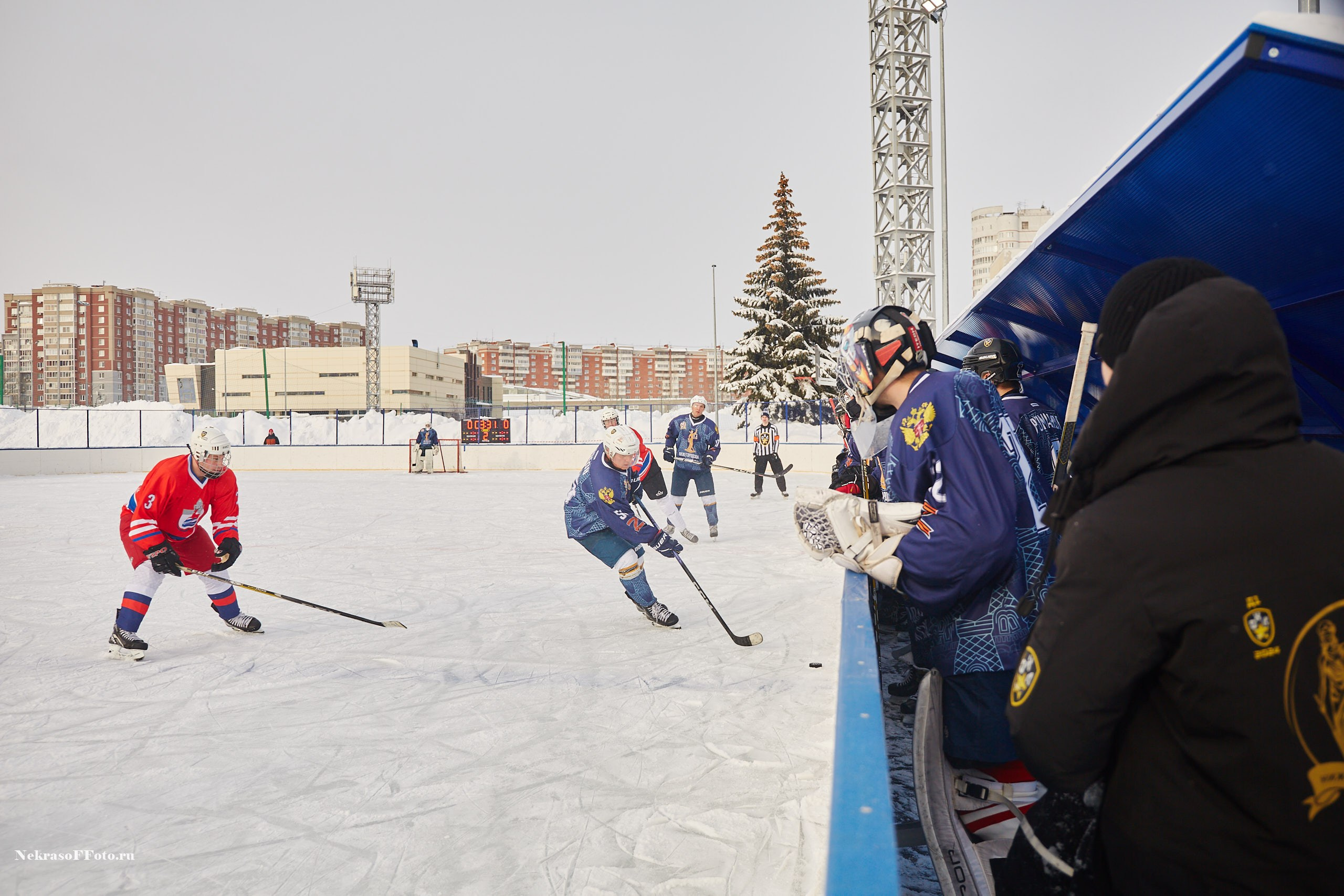 Турнир по хоккею «Русская классика» в рамках Офицерской хоккейной лиги. Спортивный фотограф Некрасов Денис