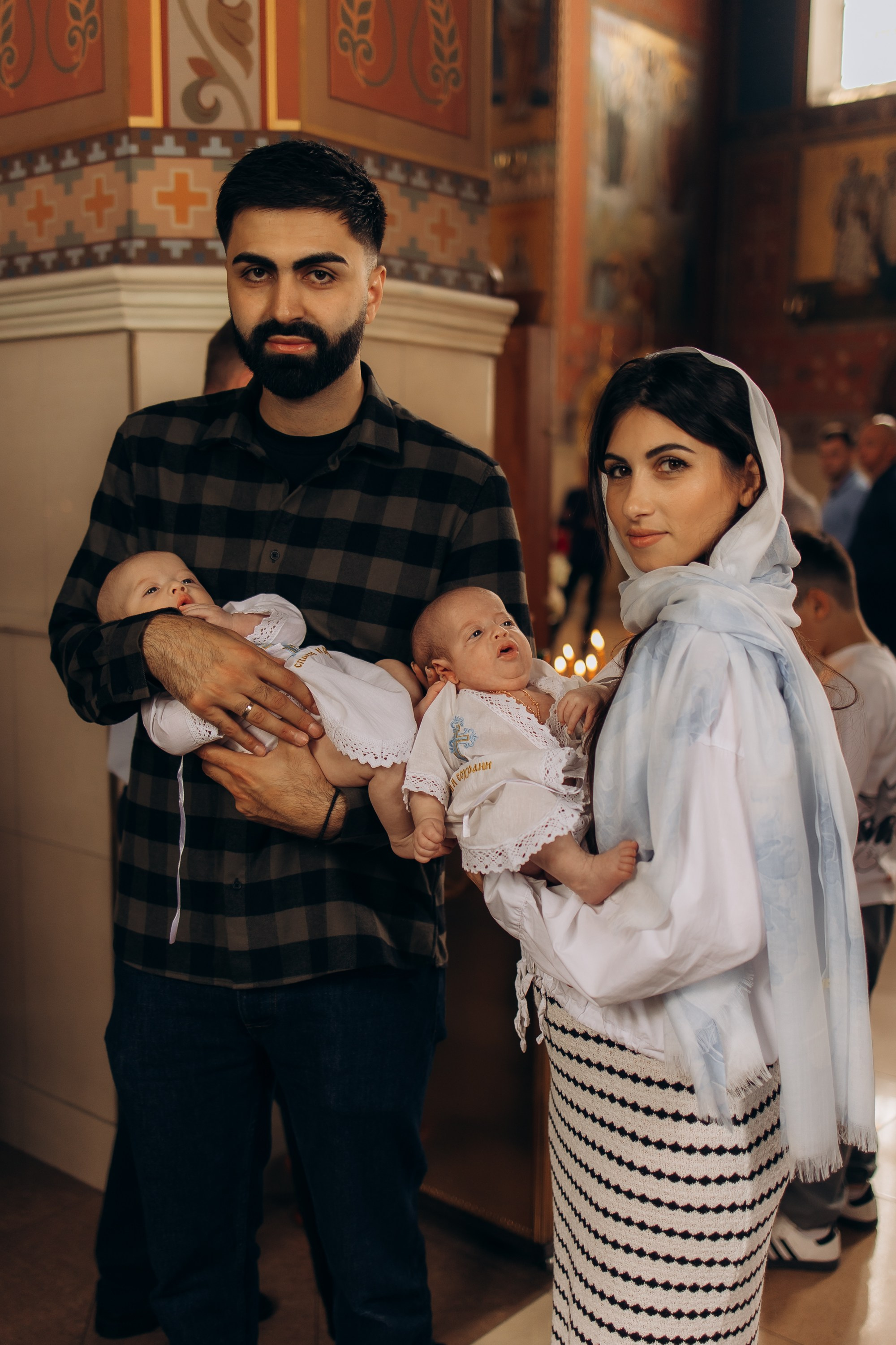 Крещение Николая и Александра. Семейный фотограф в Краснодаре Храмова Анна