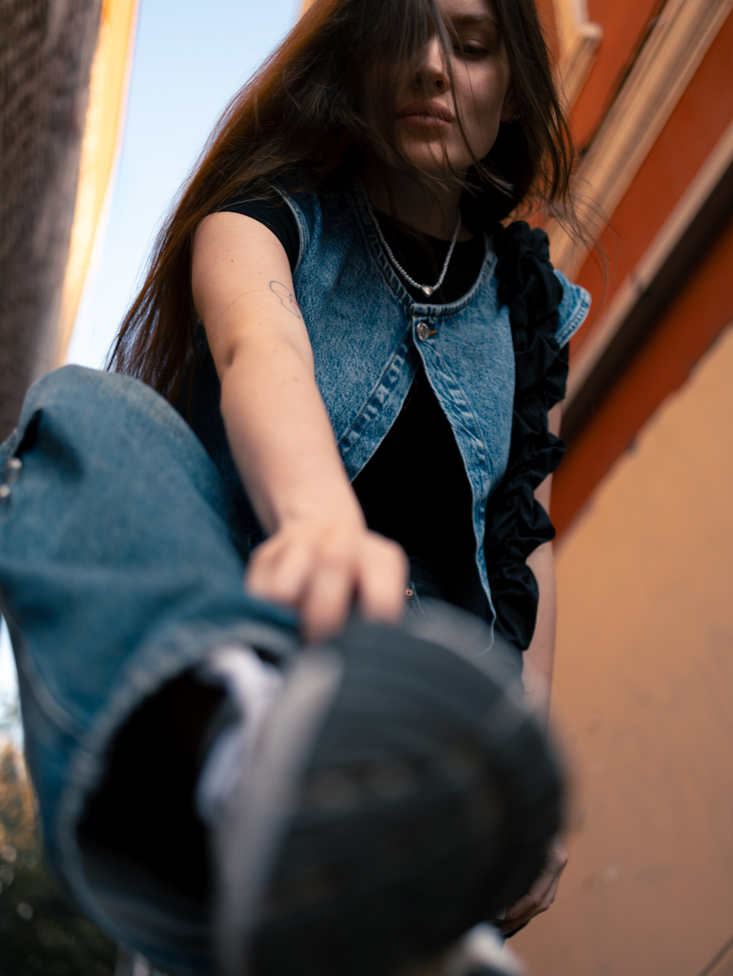 Богиня денима в городе. ElizabetArt — фотограф в Воронеже Елизавета Хлусова