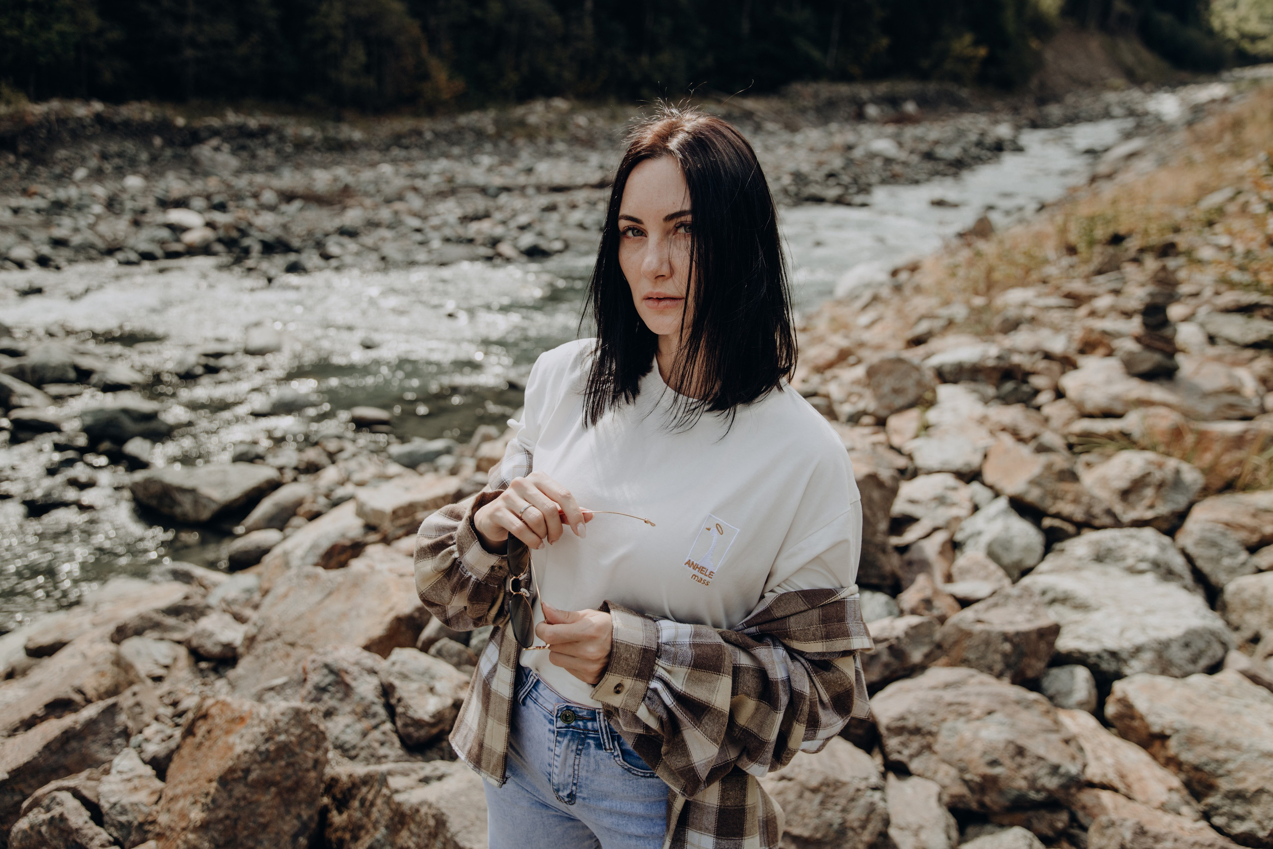 Юля с семьей, Домбай. Портфолио