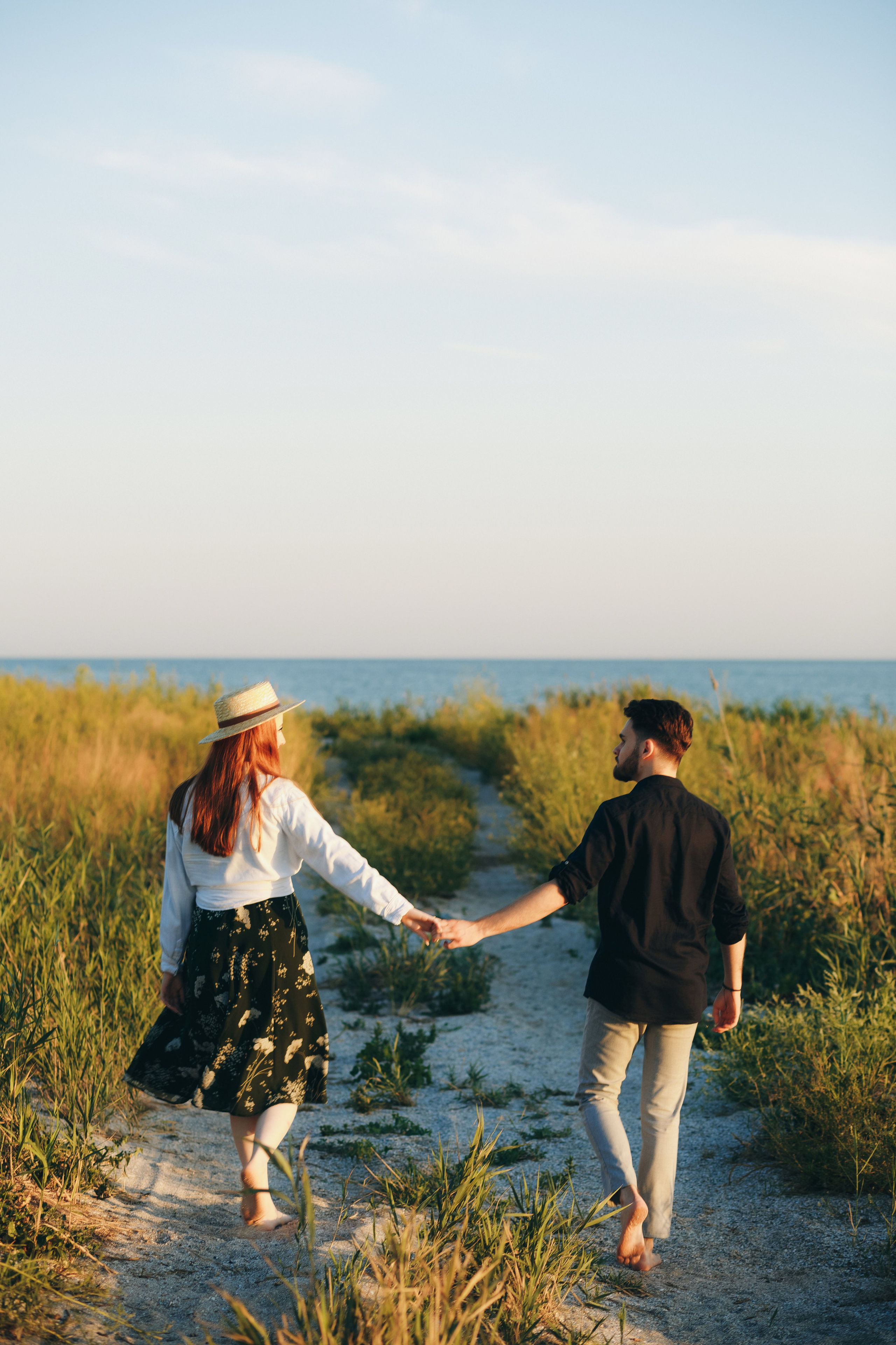 Никита и Соня в идиллической фотосессии на Беглицкой косе. Свадебный и семейный фотограф в Таганроге Бакарюк Антон