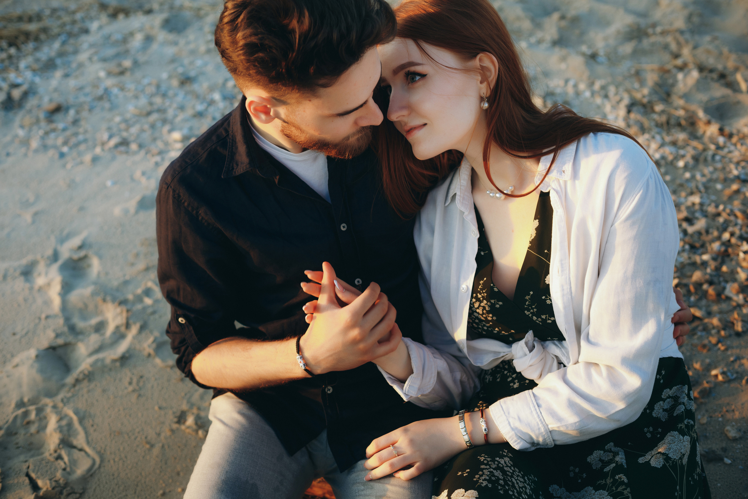 Никита и Соня в идиллической фотосессии на Беглицкой косе. Свадебный и семейный фотограф в Таганроге Бакарюк Антон