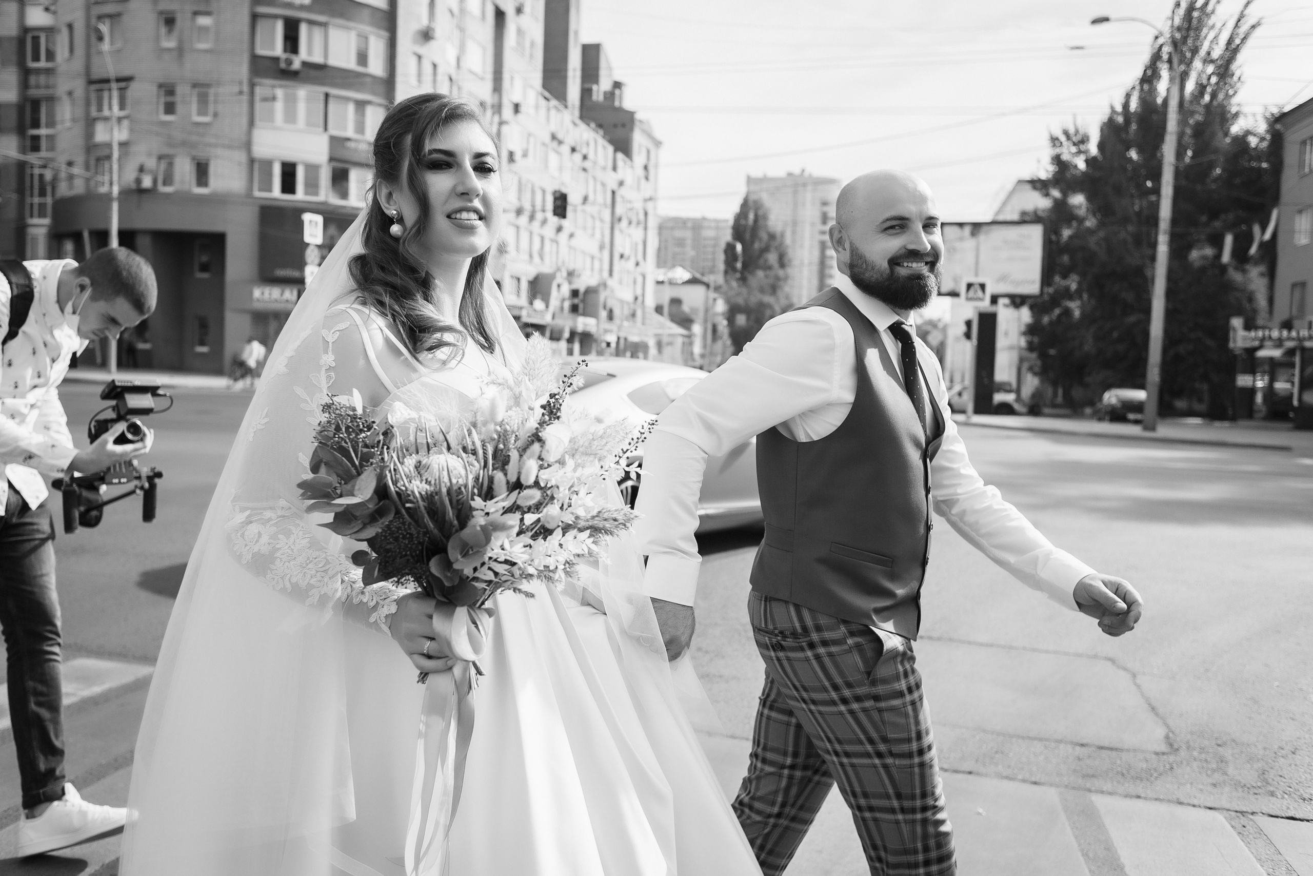 Свадебный день Кирилла и Вали: прогулка в Ростове, банкет в Таганроге. Свадебный и семейный фотограф в Таганроге Бакарюк Антон