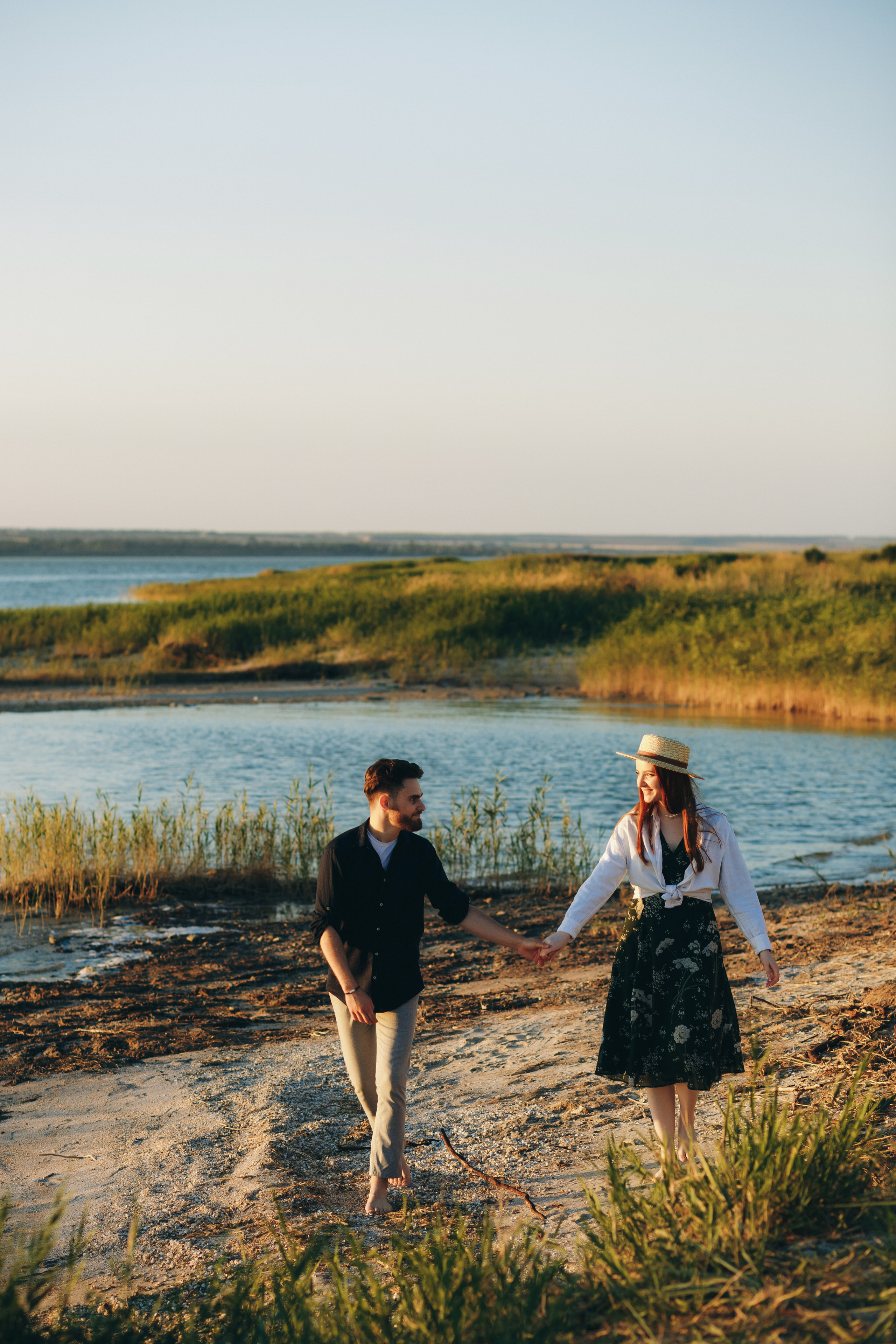 Никита и Соня в идиллической фотосессии на Беглицкой косе. Свадебный и семейный фотограф в Таганроге Бакарюк Антон