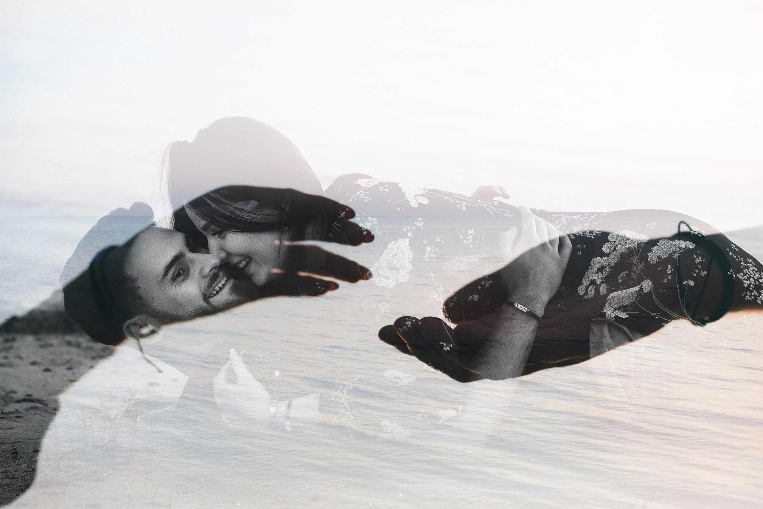 Никита и Соня в идиллической фотосессии на Беглицкой косе. Свадебный и семейный фотограф в Таганроге Бакарюк Антон