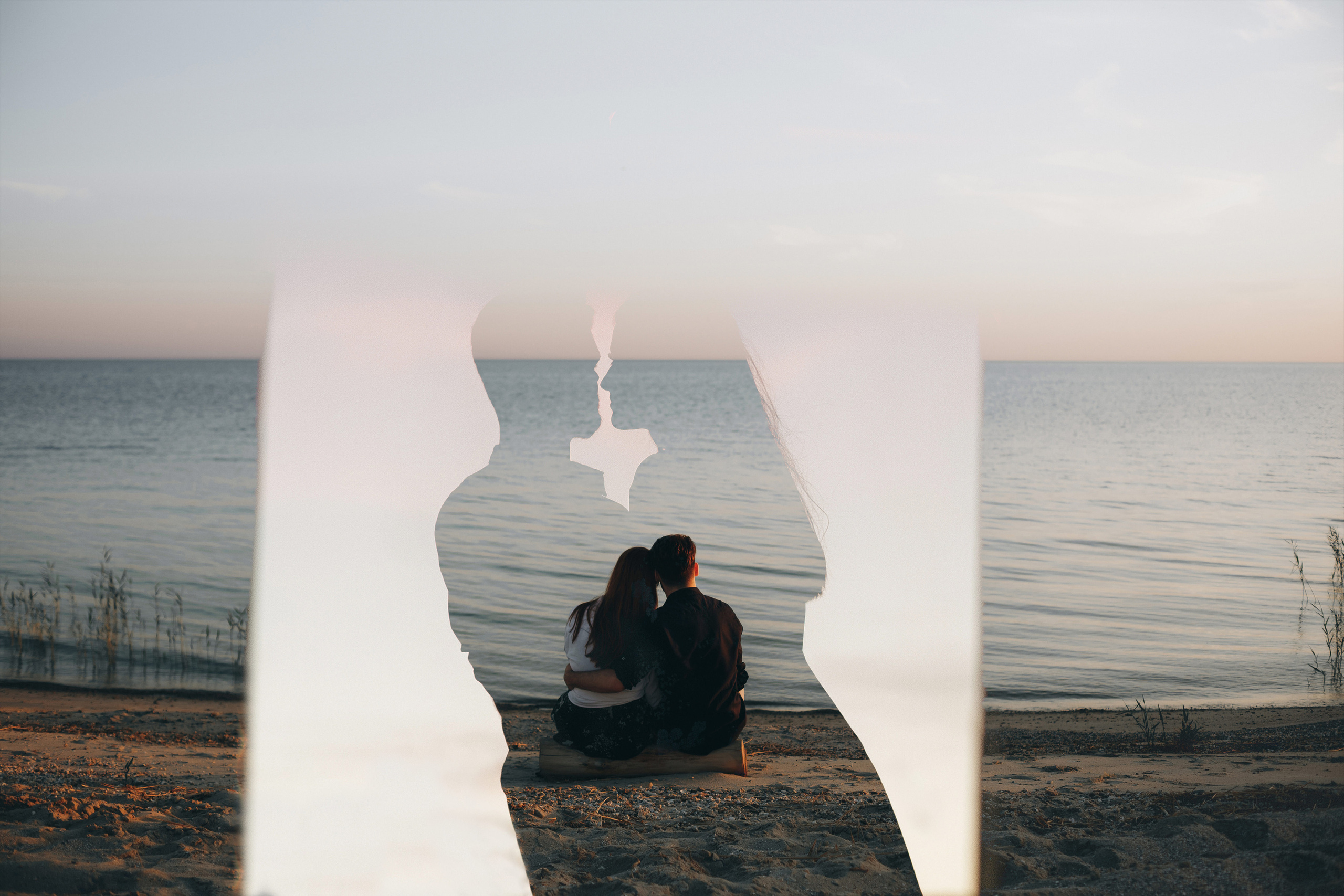 Никита и Соня в идиллической фотосессии на Беглицкой косе. Свадебный и семейный фотограф в Таганроге Бакарюк Антон