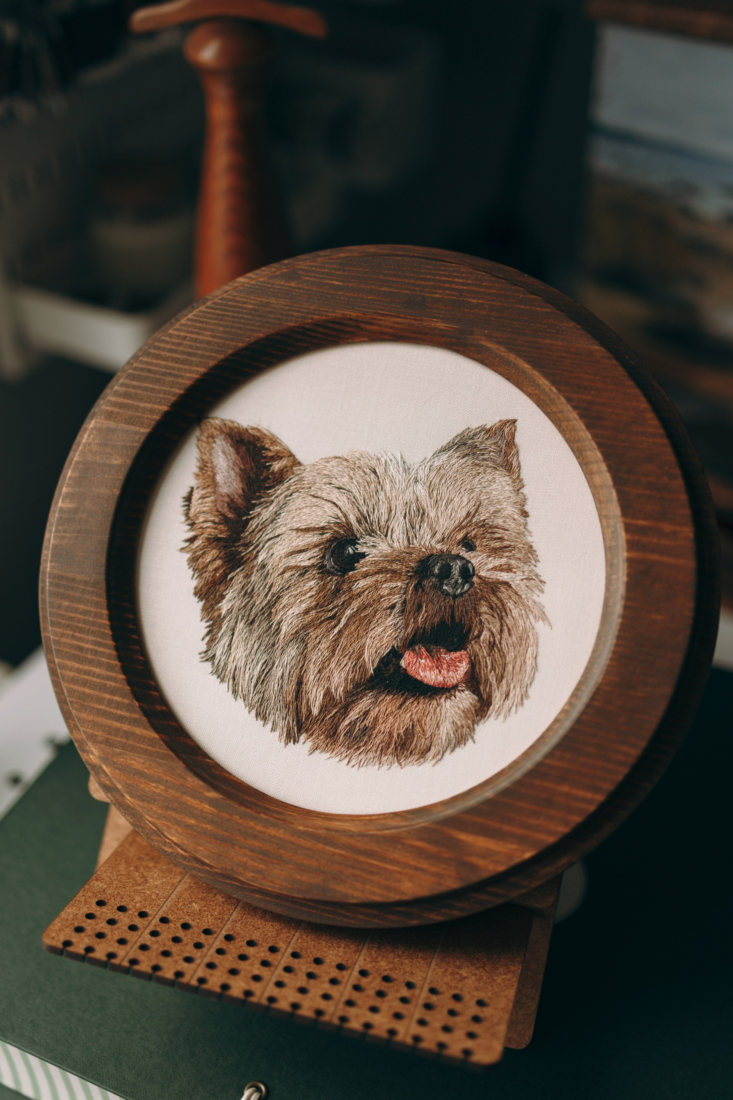 Портфолио. Портретная вышивка питомцев