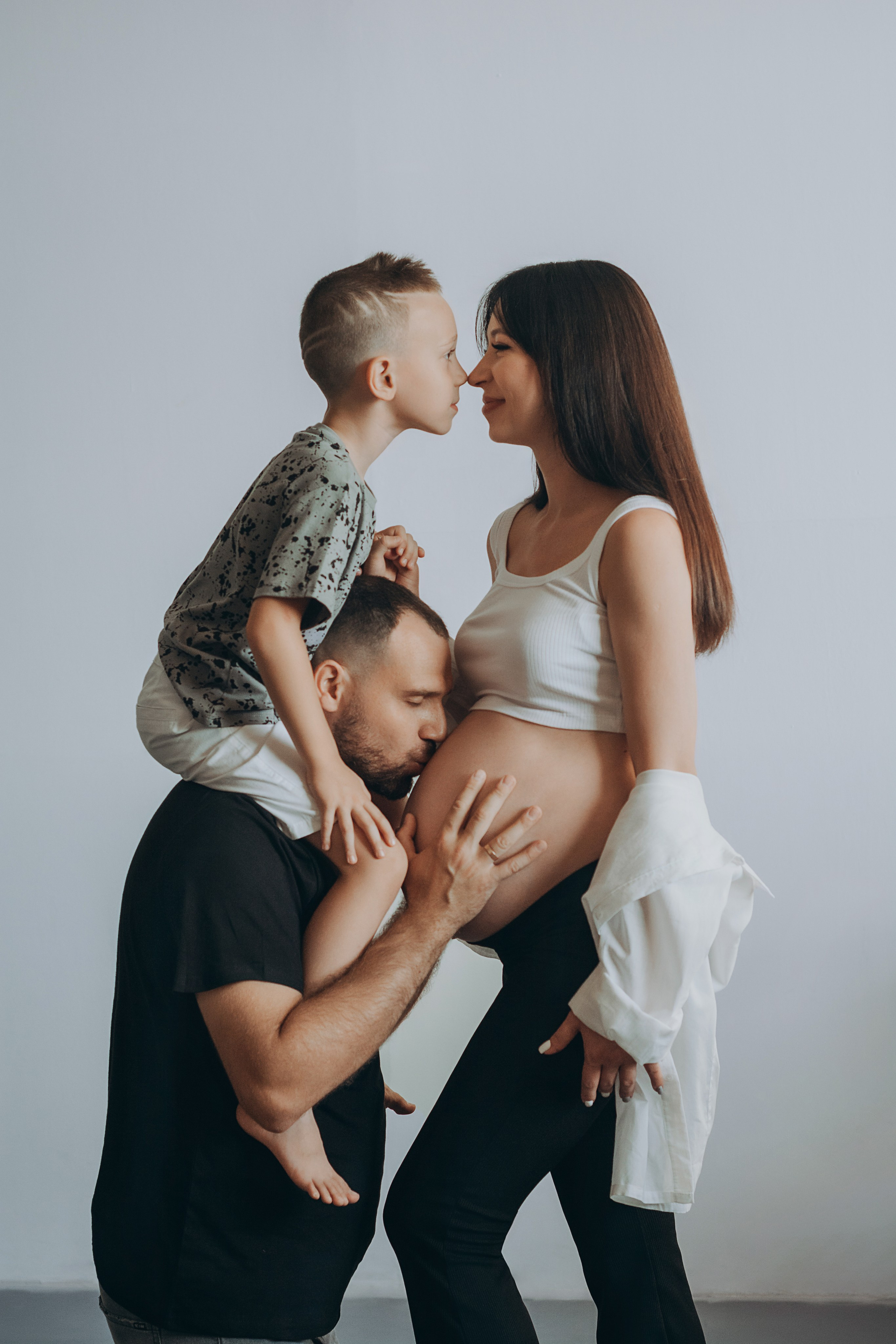 Фотосессия беременности Юля с семьей. Семейный и детский фотограф Кущ Наташа