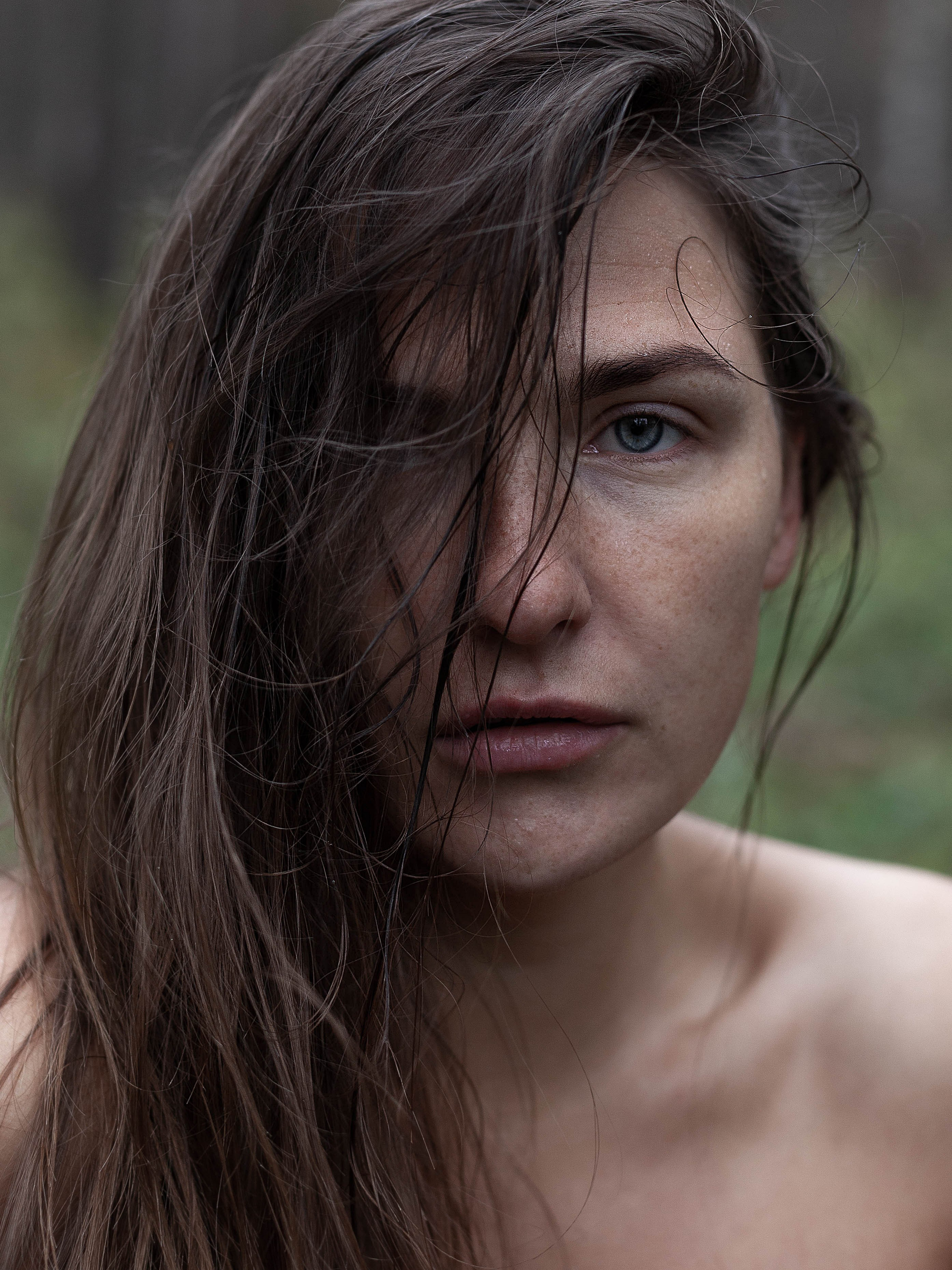 Лес Холод Октябрь. Ню Фотограф Александр Касымов Москва, фотосессии, Химки фотограф