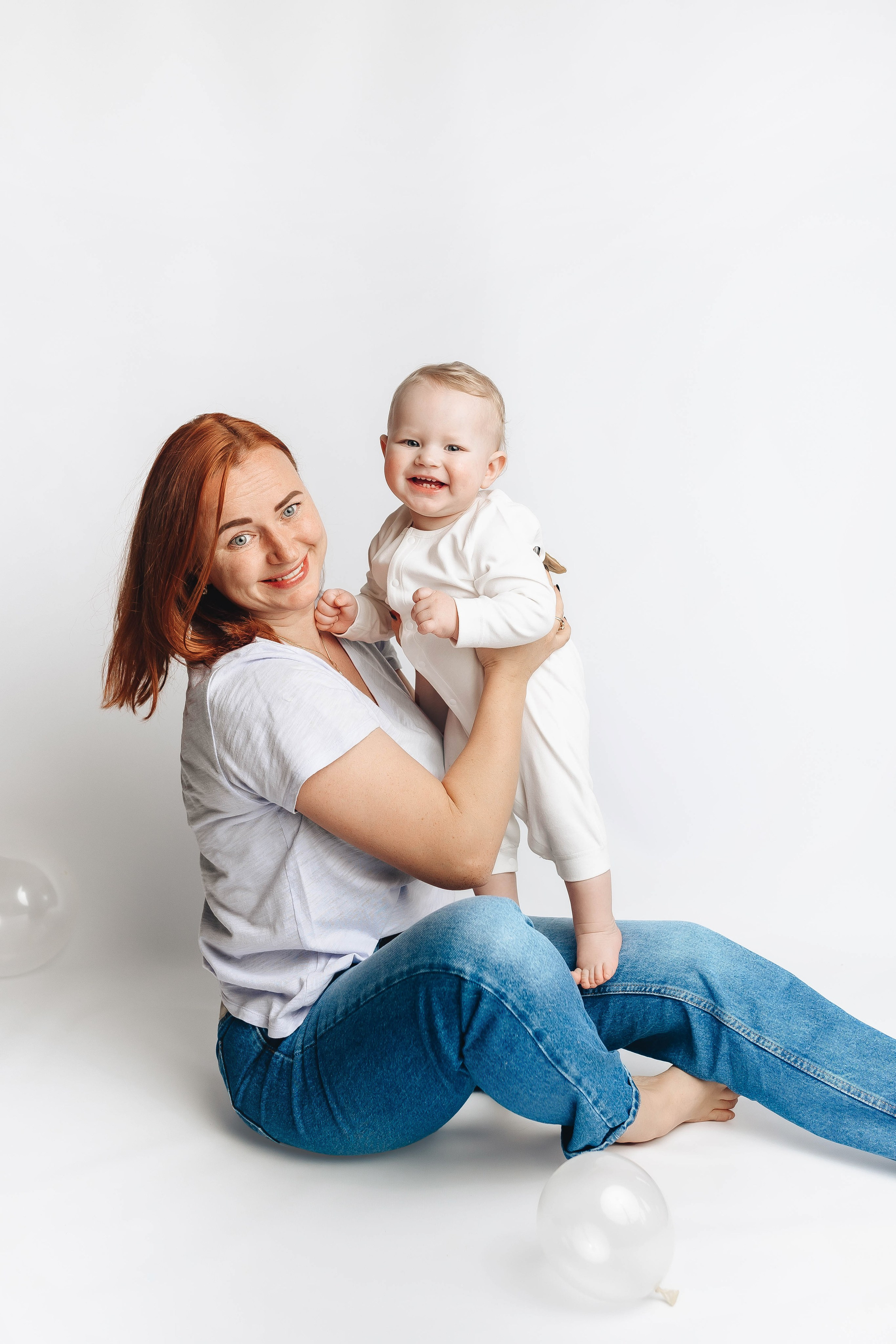 Семейные фото на годиках. Фотограф новорожденных Серпухов, Протвино, Москва I Марина Бурмистрова