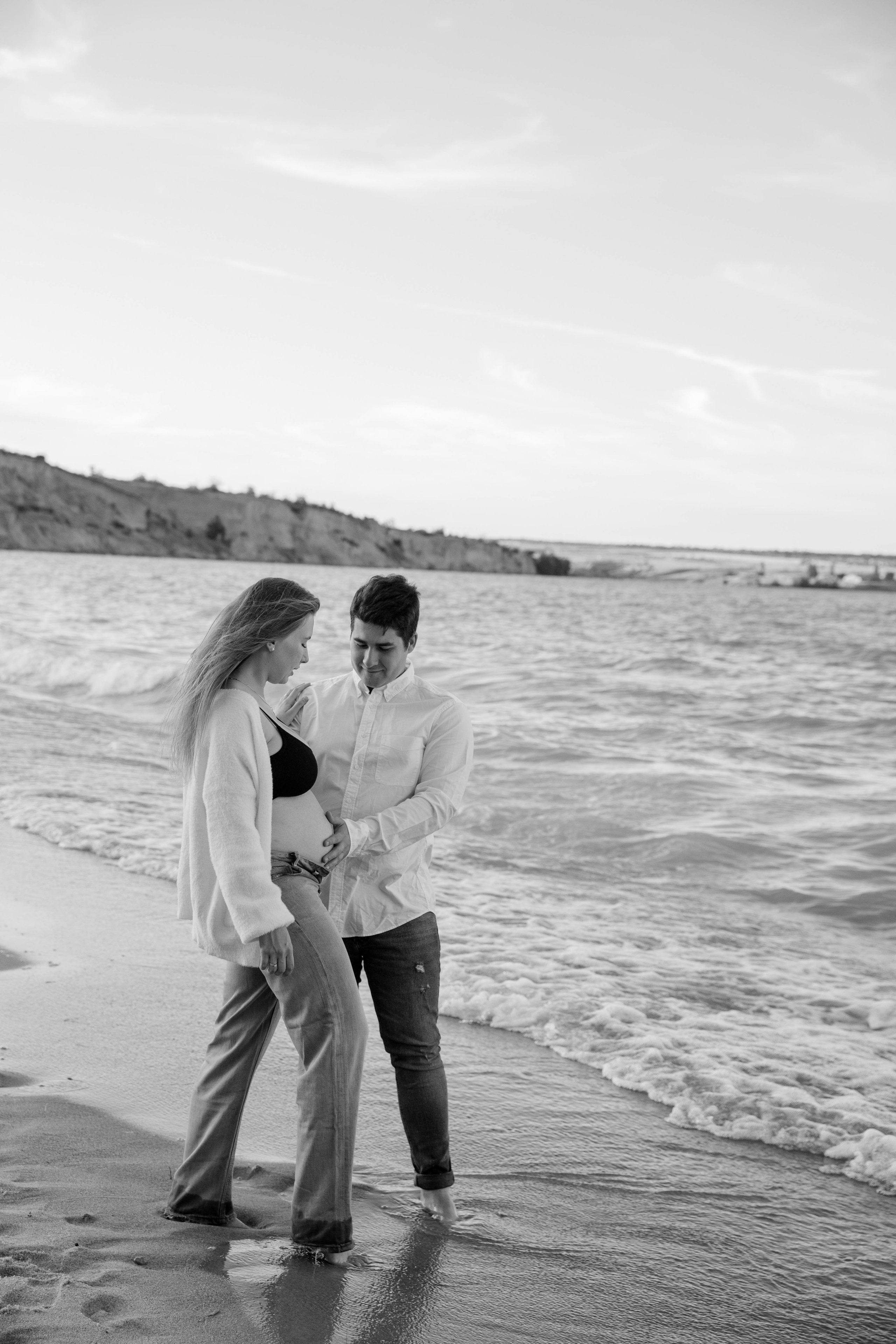 Фотосессия беременности на море. Свадебный фотограф Бакрымова Валентина