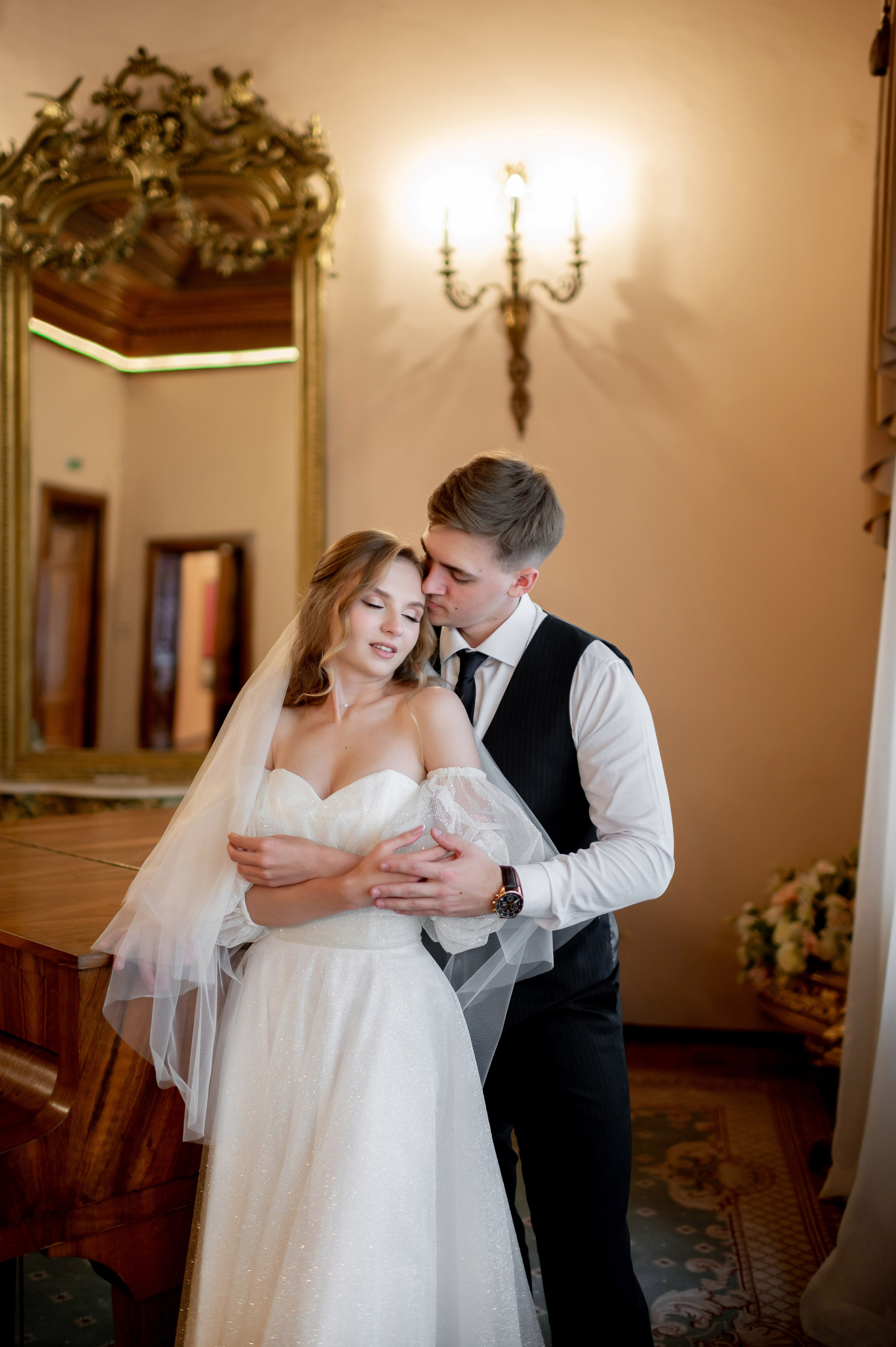 Анастасия и Михаил (Второй Дворец Бракосочетания на Фурштатской улице 52, фотосессия в Таврическом парке). Портретный, семейный и свадебный фотограф в Санкт-Петербурге и в Пушкине Ширяев Денис