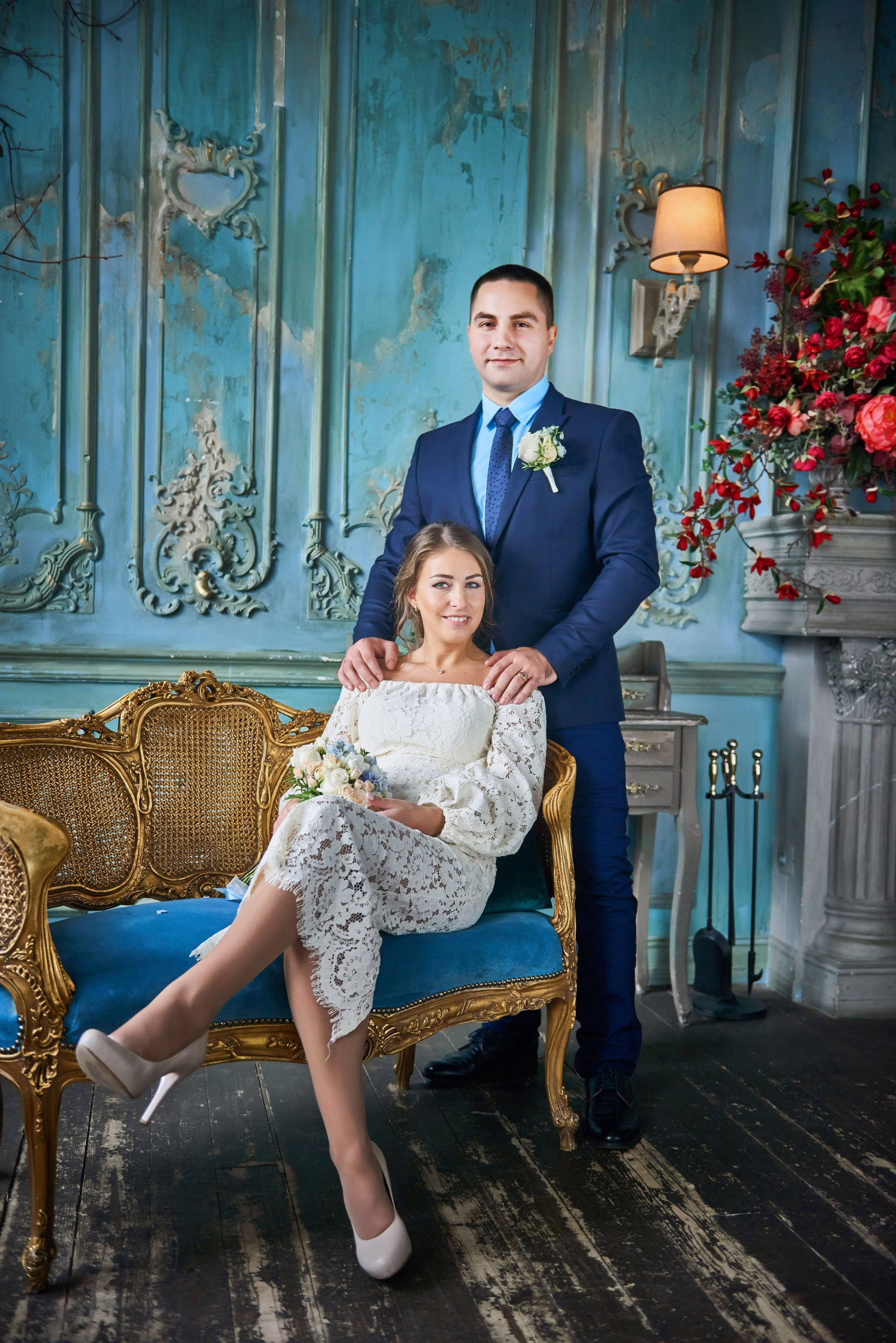 Свадебная фотосессия в студии. Портретный, семейный и свадебный фотограф в Санкт-Петербурге и в Пушкине Ширяев Денис