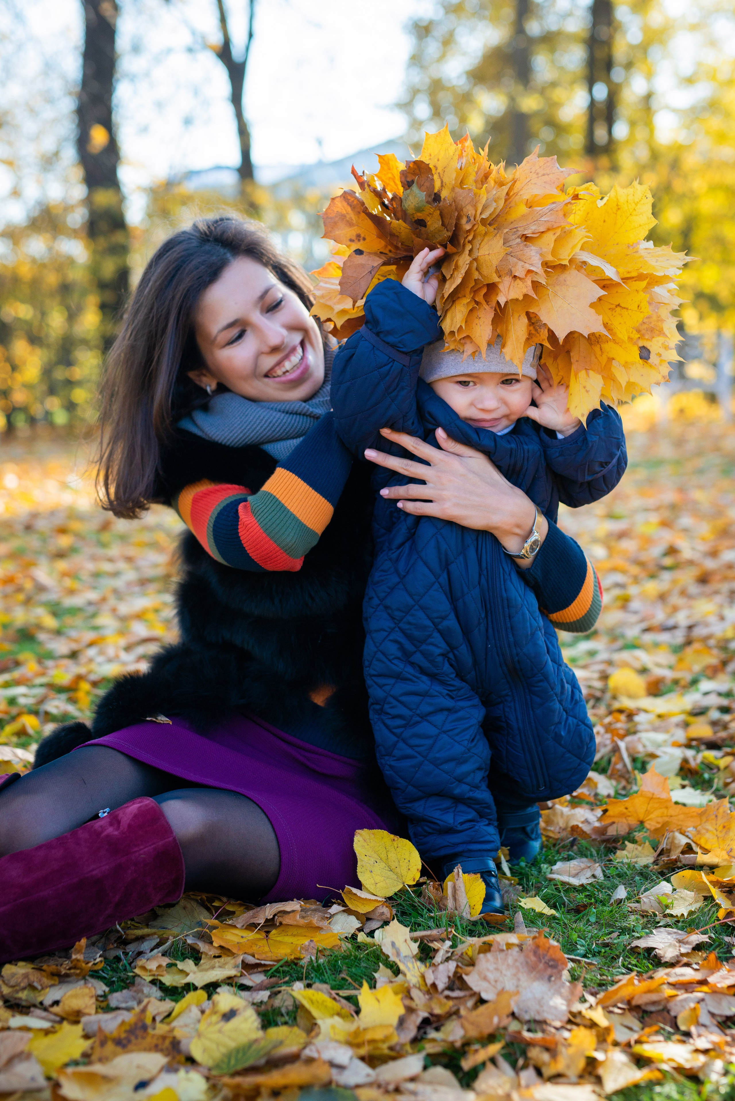 Егор, Валерия и Андрей осенняя прогулка. Портретный, семейный и свадебный фотограф в Санкт-Петербурге и в Пушкине Ширяев Денис
