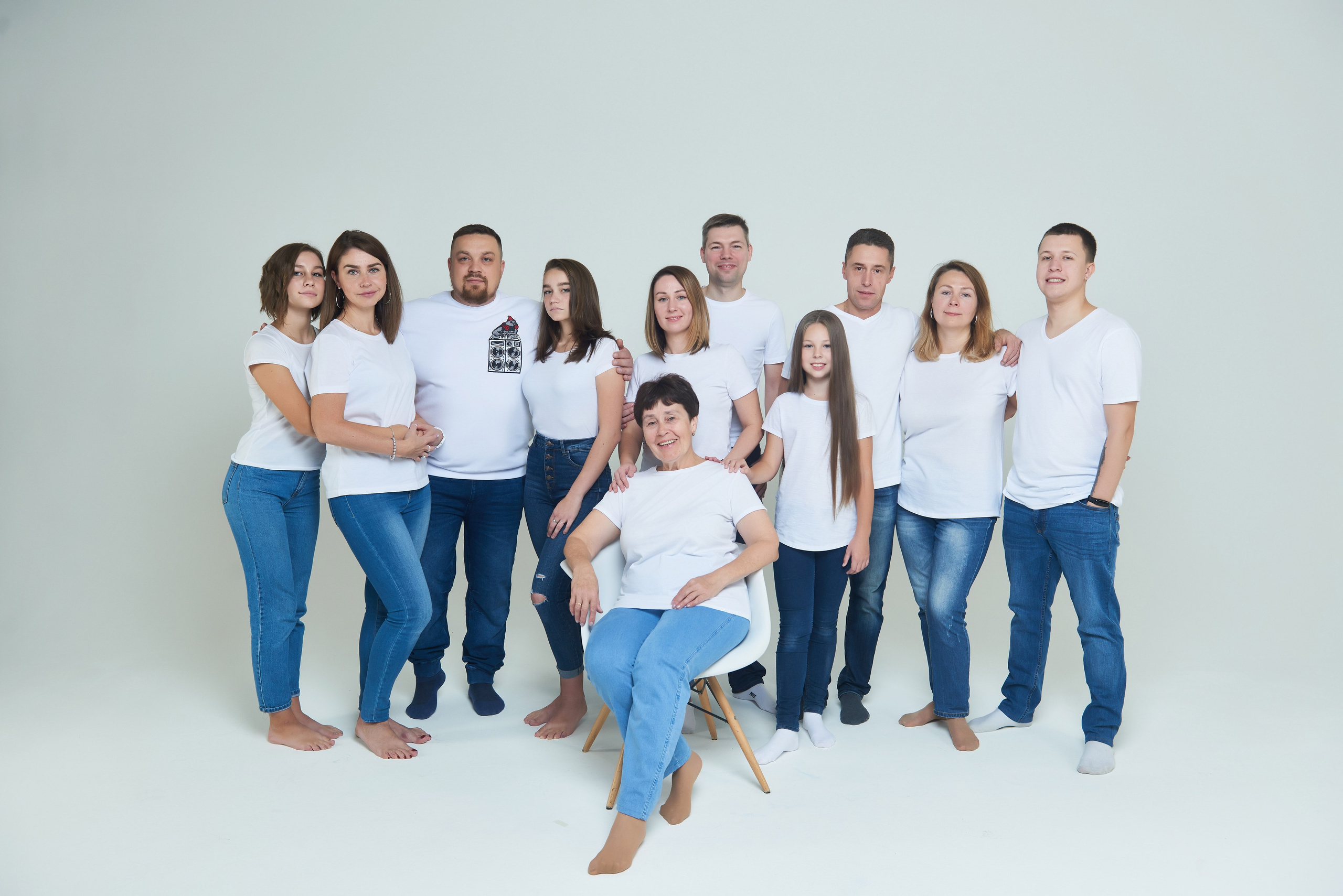 Фотосессия большой семьи. Портретный, семейный и свадебный фотограф в Санкт-Петербурге и в Пушкине Ширяев Денис