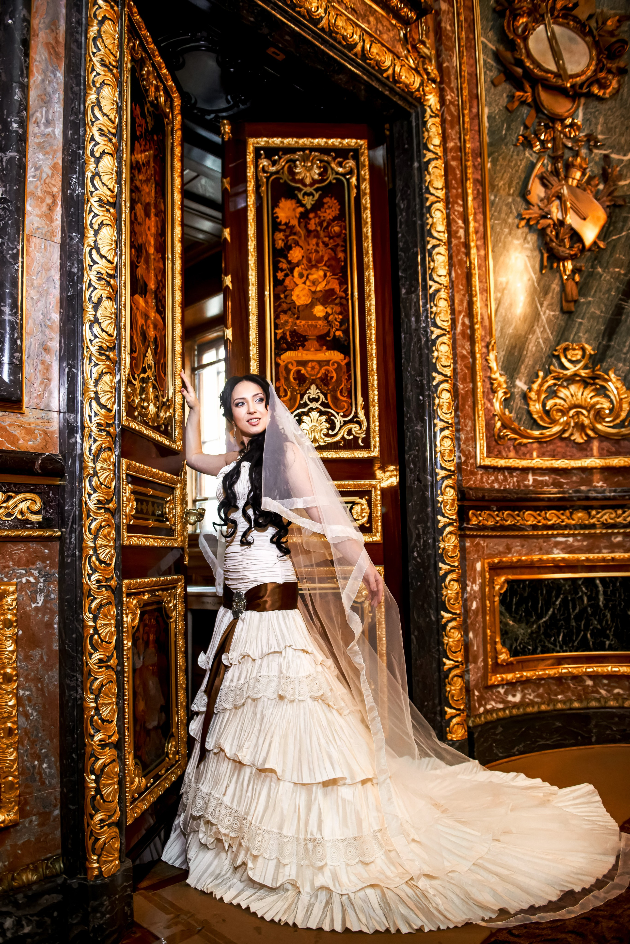 Свадебная фотосессия в Доме Архитектора на Большой Морской ул. Портретный, семейный и свадебный фотограф в Санкт-Петербурге и в Пушкине Ширяев Денис