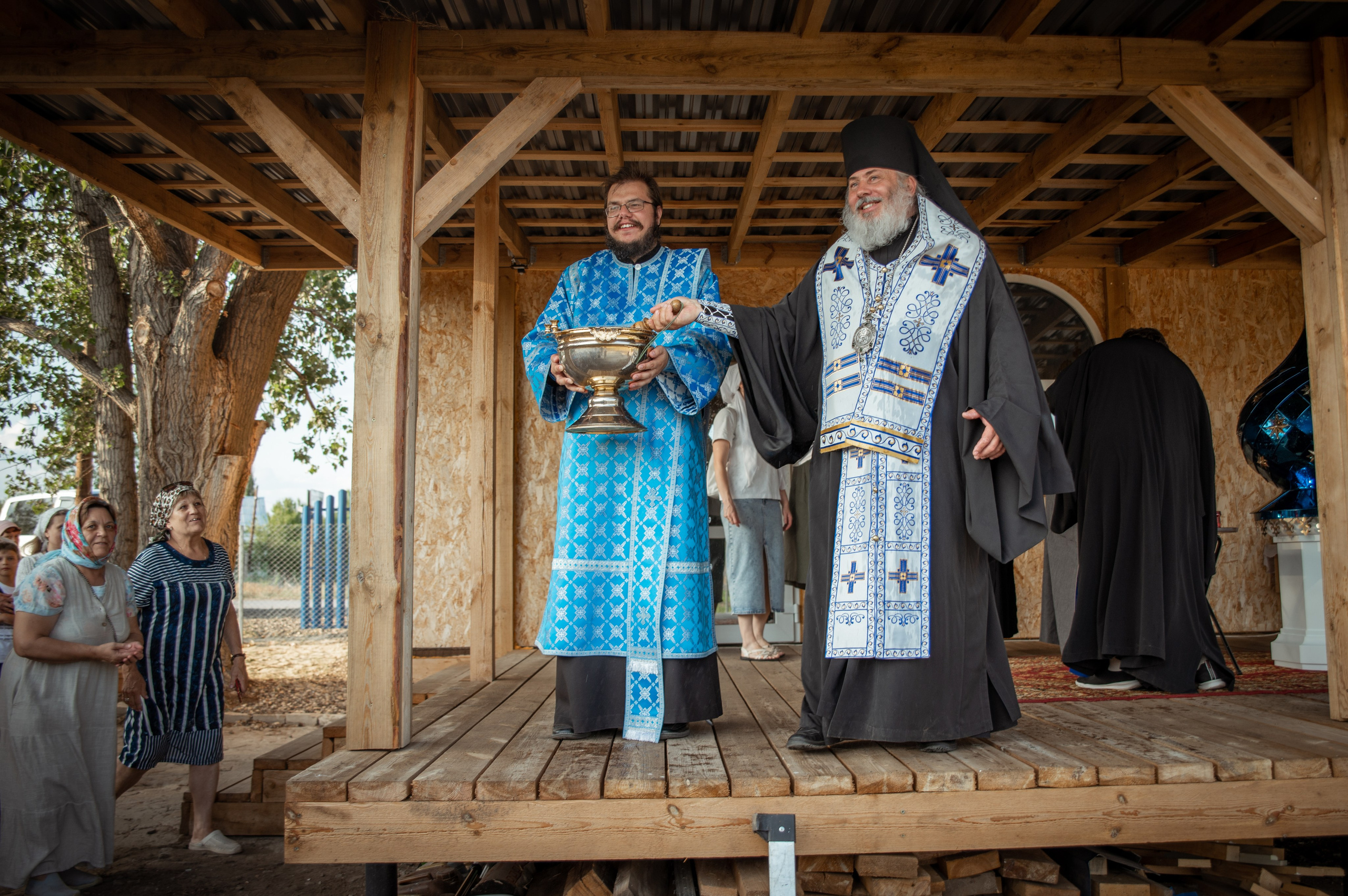 Освещение купола в храме Казанской иконы Божьей Матери х. Закутский. Церковный, семейный и репортажный фотограф Волгоград, Волжский