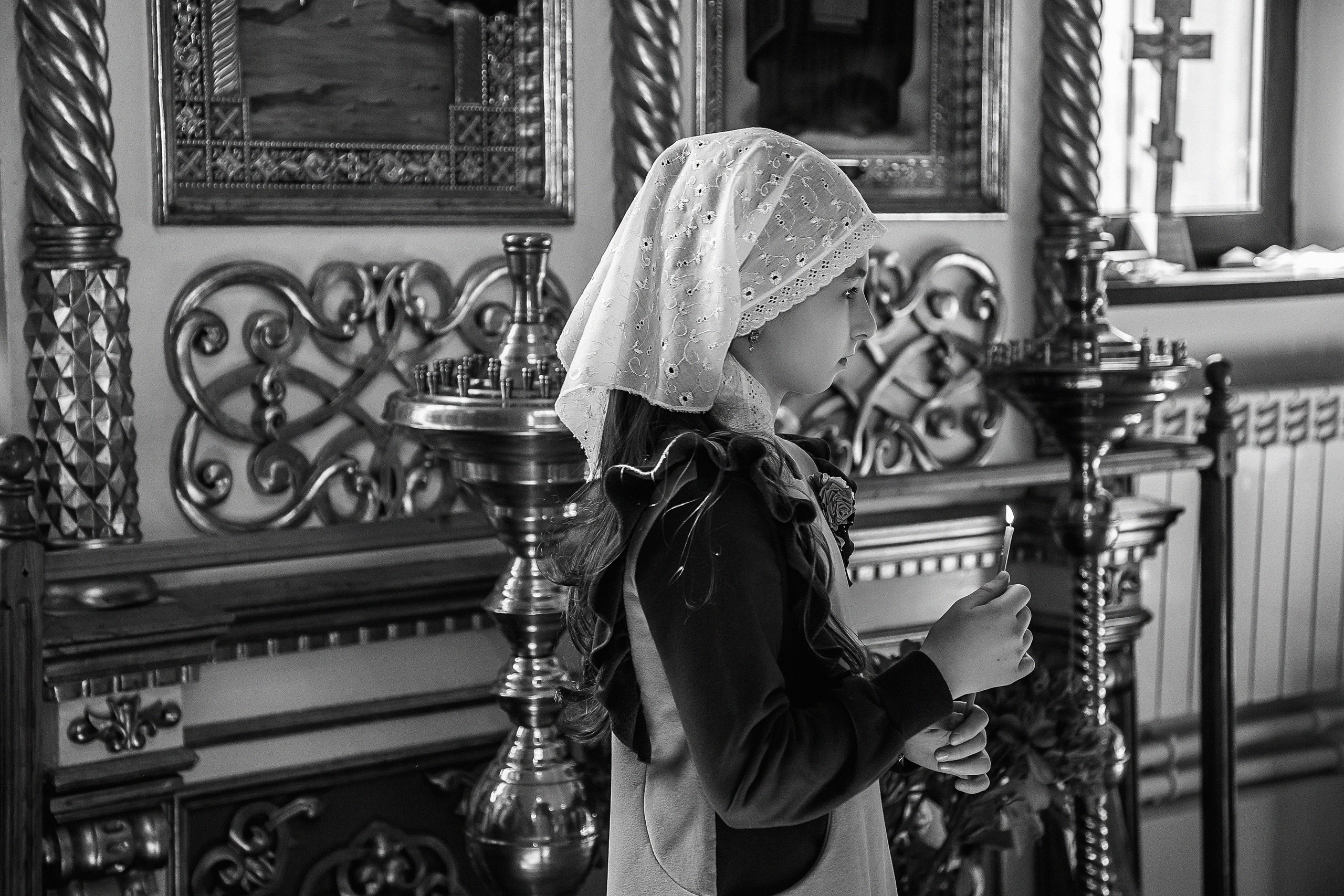 Таинство Крещения Ч/Б. Свадебный и семейный фотограф/видеограф в Краснодаре Наталья Осинская