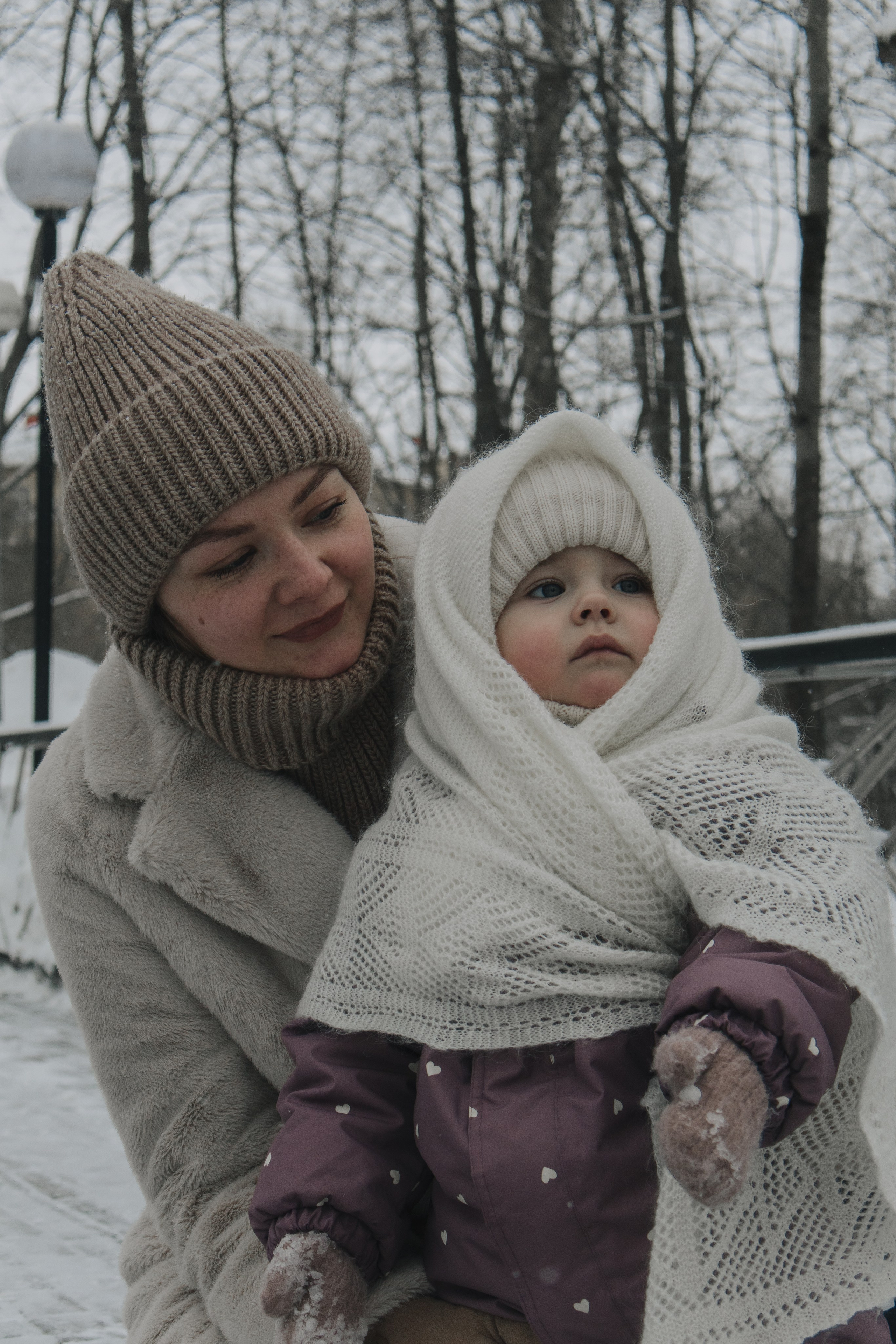 Зимняя фотосессия в парке. Семейный и женский фотограф Москва Юлия Левада