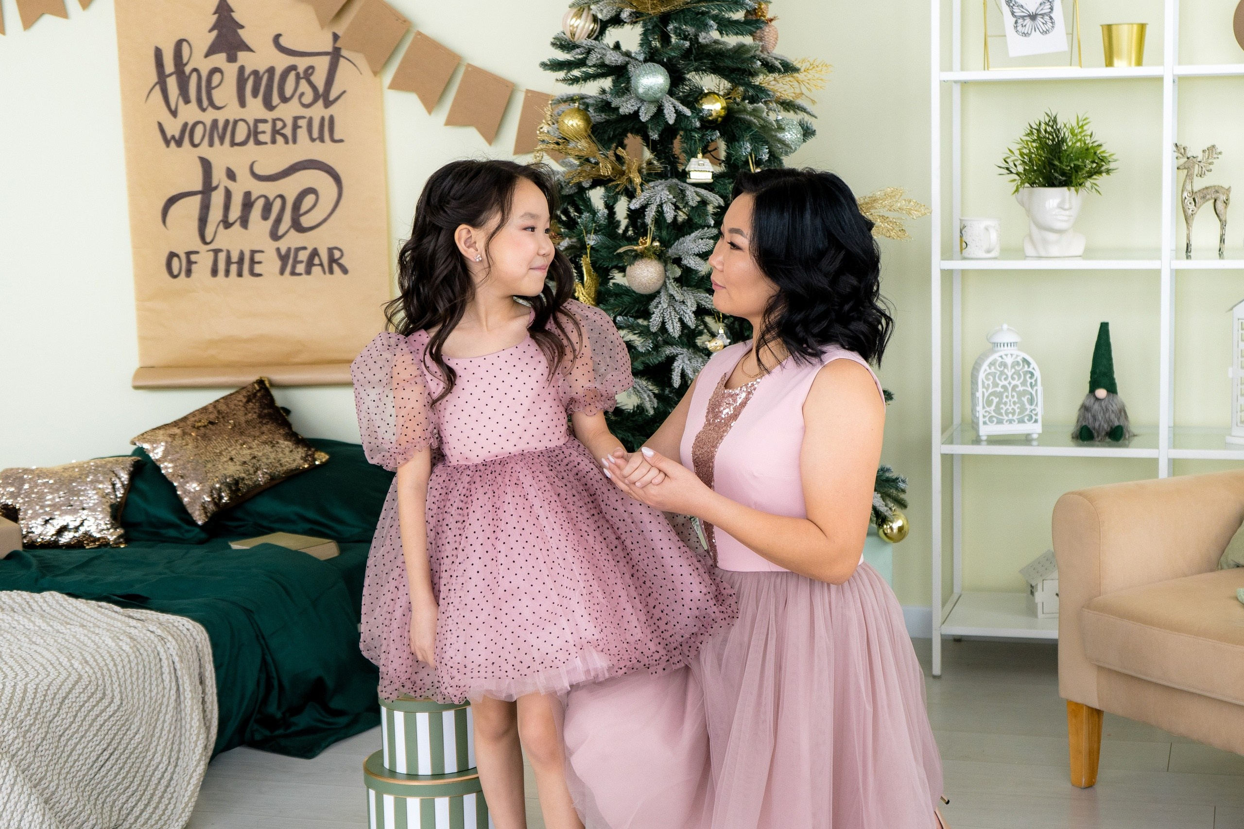 Платья Family look. Фотостудия Малина в городе Улан-Удэ. Фотограф Ирина Жарникова