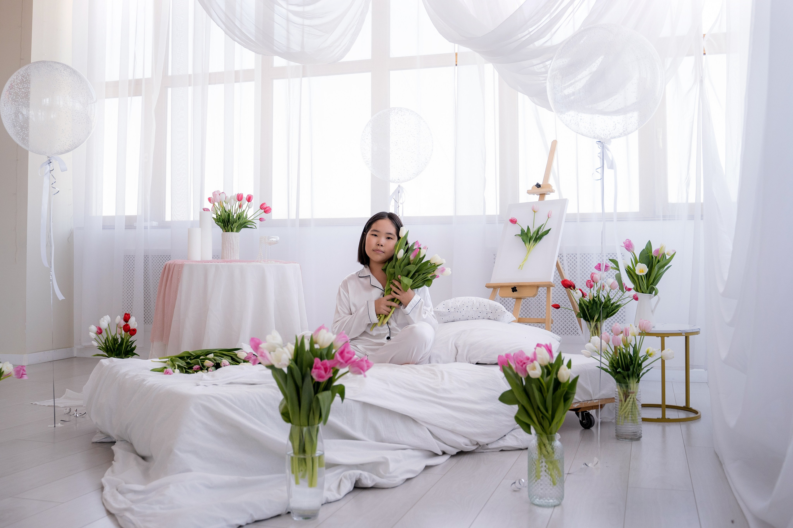 Тюльпановое настроение. Фотостудия Малина в городе Улан-Удэ. Фотограф Ирина Жарникова