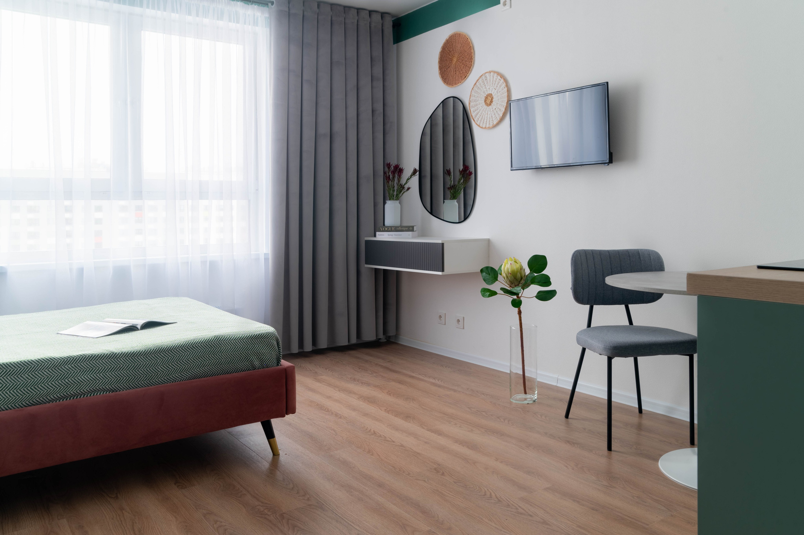 Съемка студии для посуточной аренды ЖК «Волга Парк». Интерьерный фотограф в Ярославле. Вероника Лазыкина