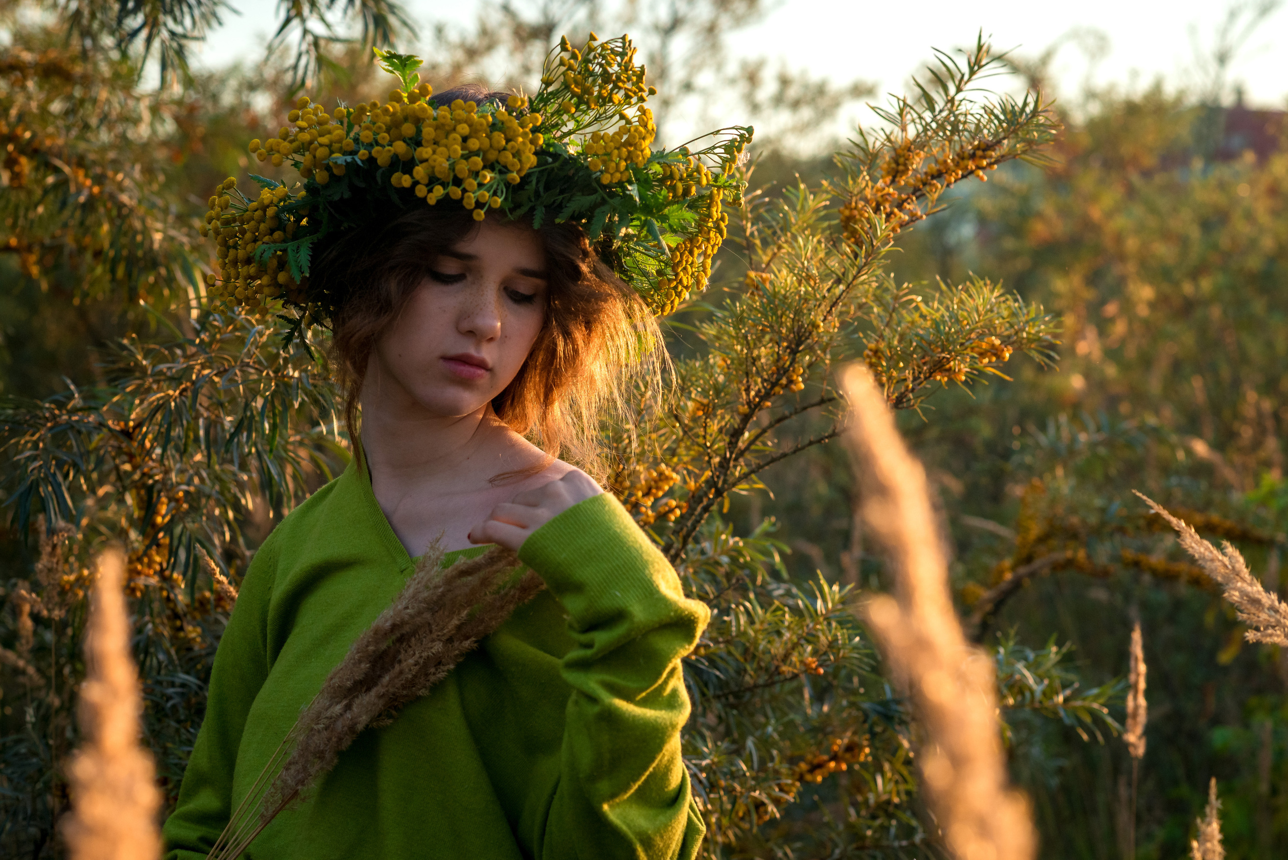 Калина в полевых цветах. Женский фотограф Крещение Венчание Москва Брянск
