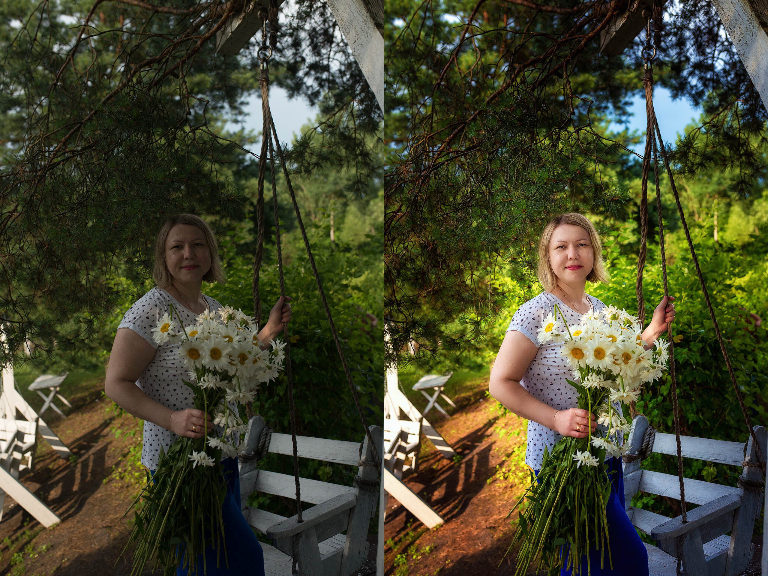 Ретушь фото до и после. Женский фотограф Крещение Венчание Москва Брянск