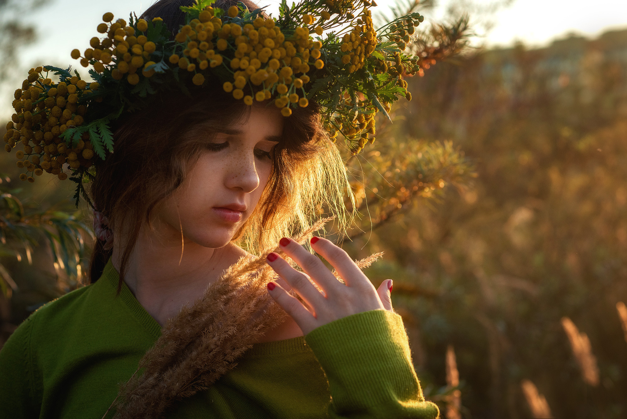 Калина в полевых цветах. Женский фотограф Крещение Венчание Москва Брянск