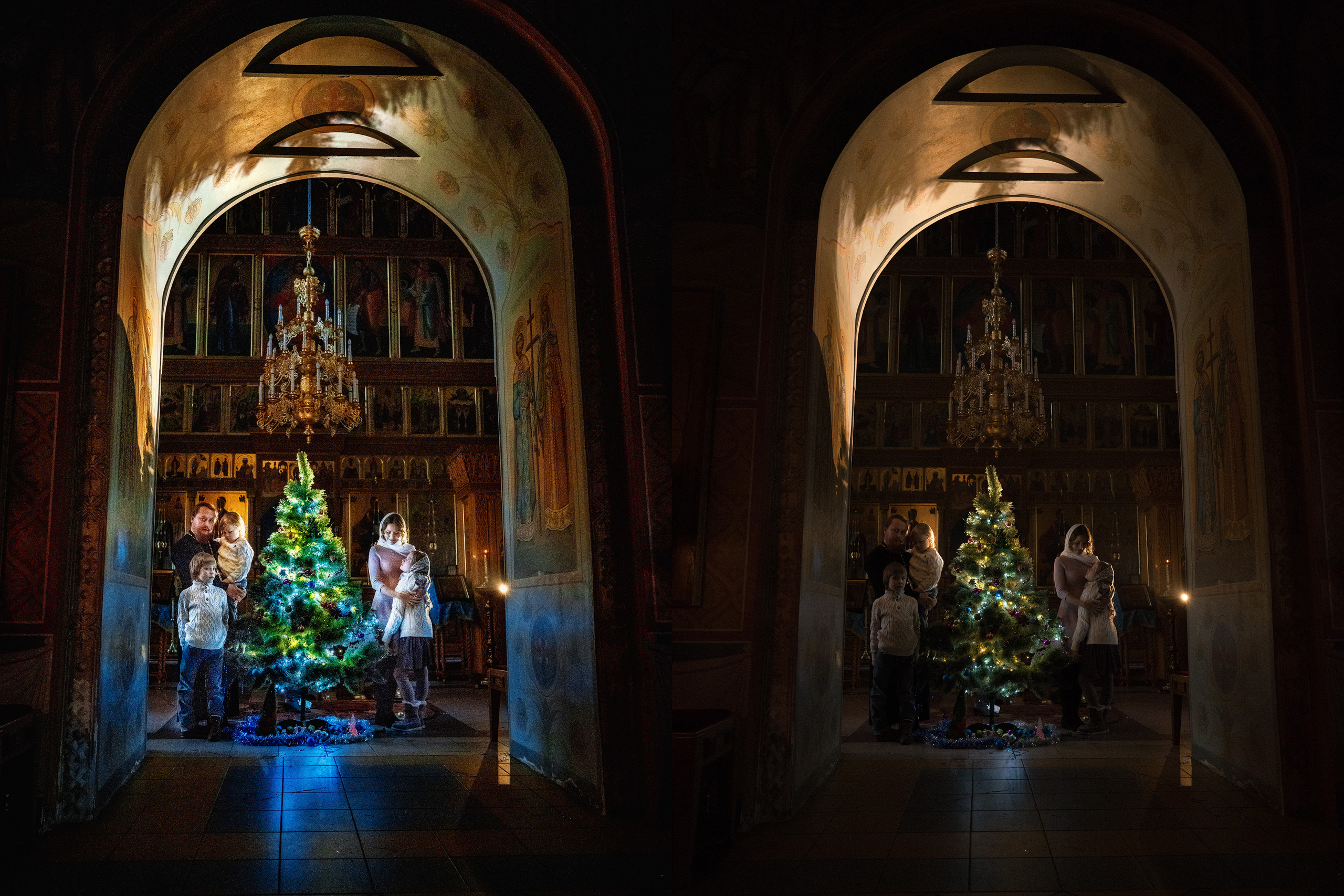 Ретушь фото до и после. Женский фотограф Крещение Венчание Москва Брянск