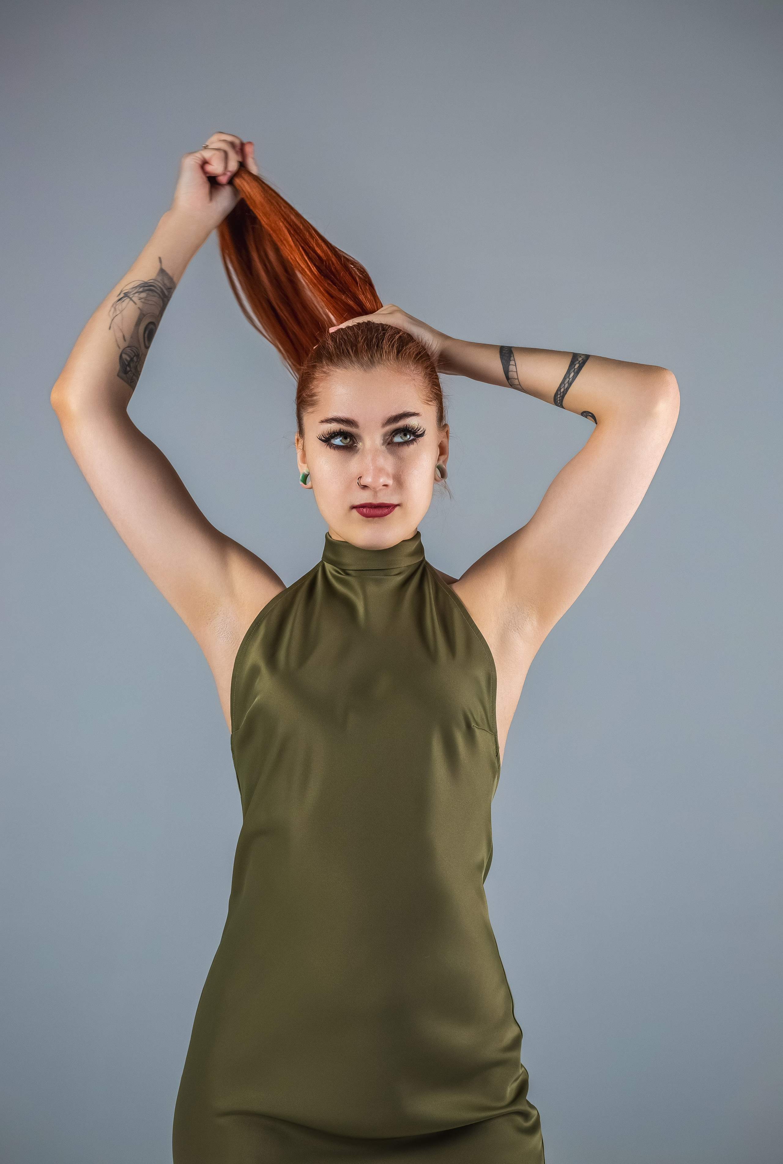 Зеленое платье. Вера Соколова фотограф Воронеж