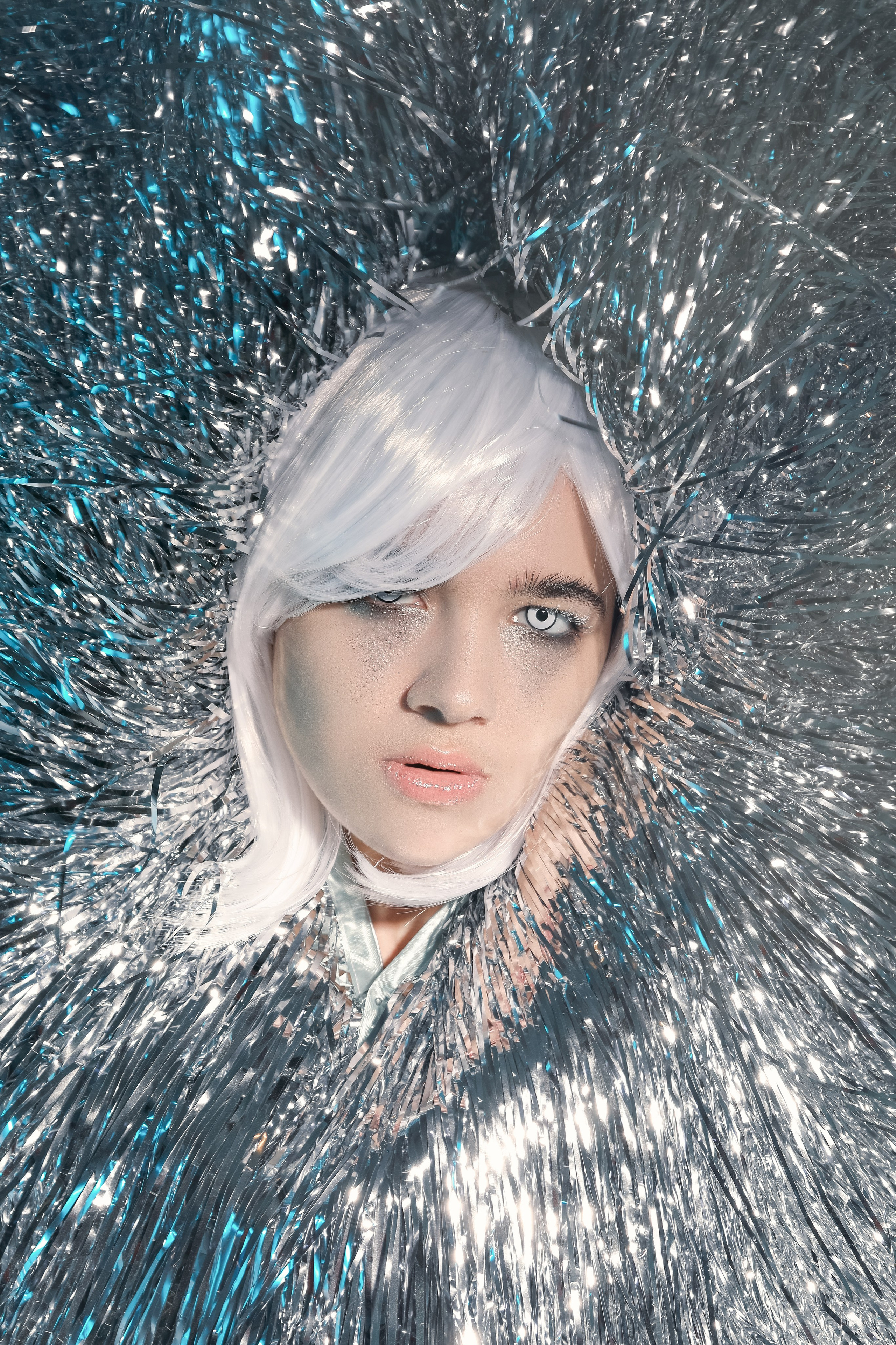 Фотосессия с блестящими шубами. Фотограф Ольга Эмбер