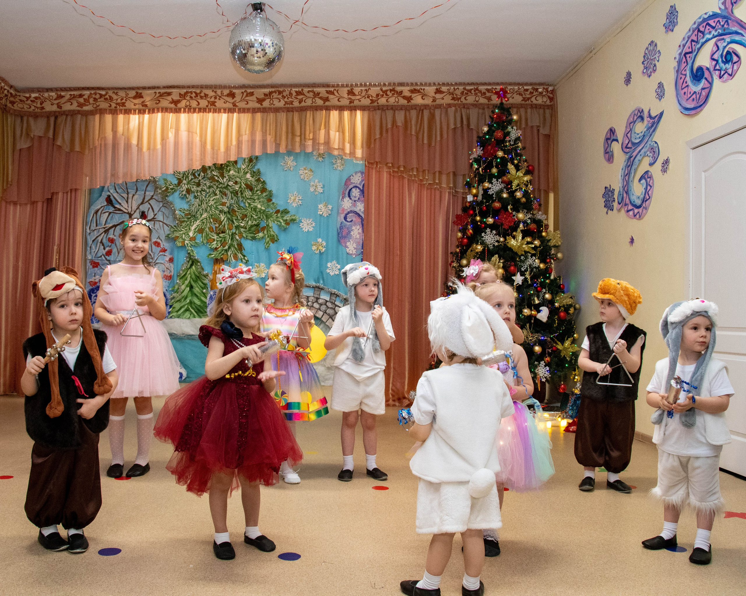 2023 Новый год. Акварель, Первомайка. Репортажный и детский фотограф в Новосибирске