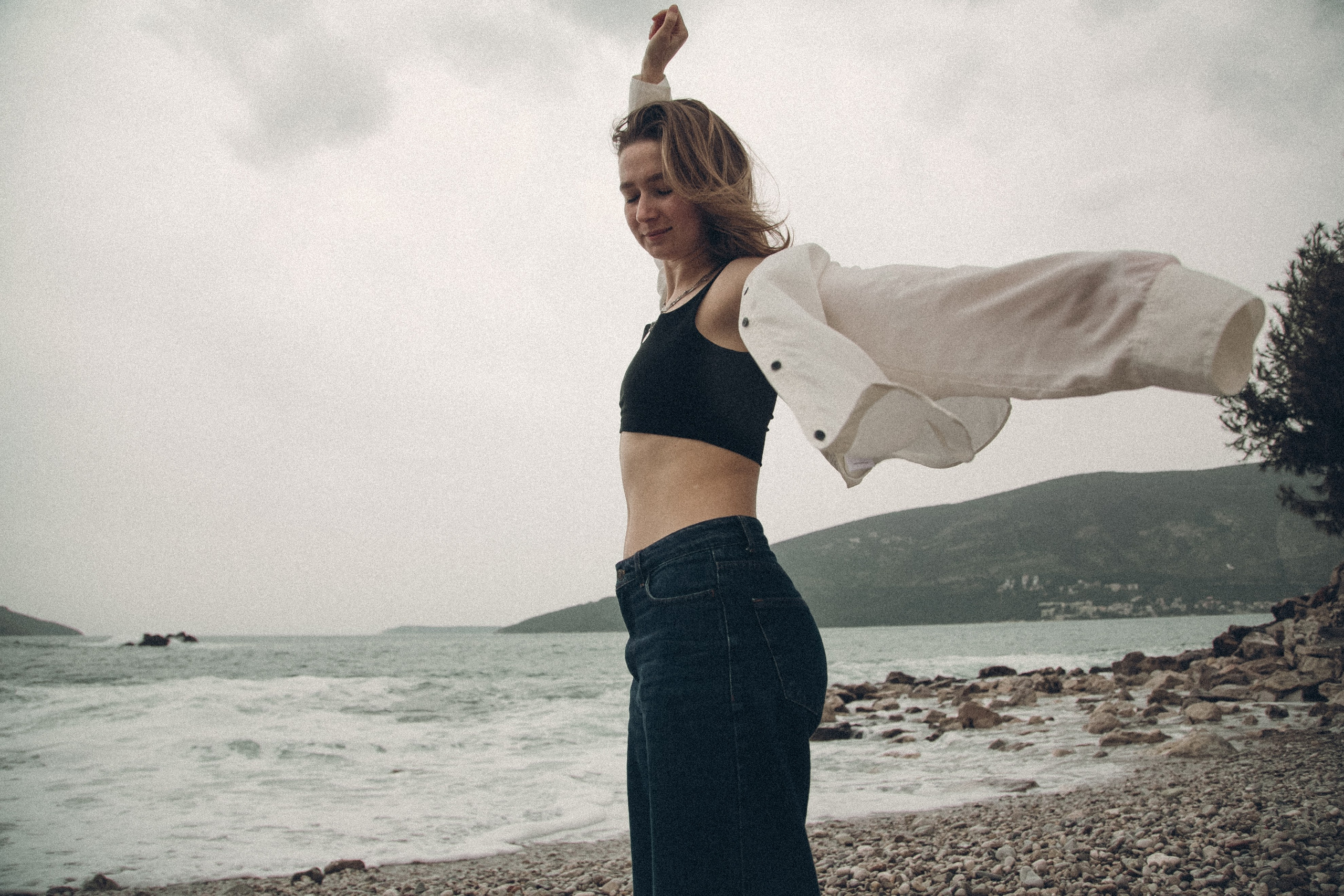 Женская фотосессия на море в Черногории. Семейный и свадебный фотограф в Черногории Татьяна Белякова