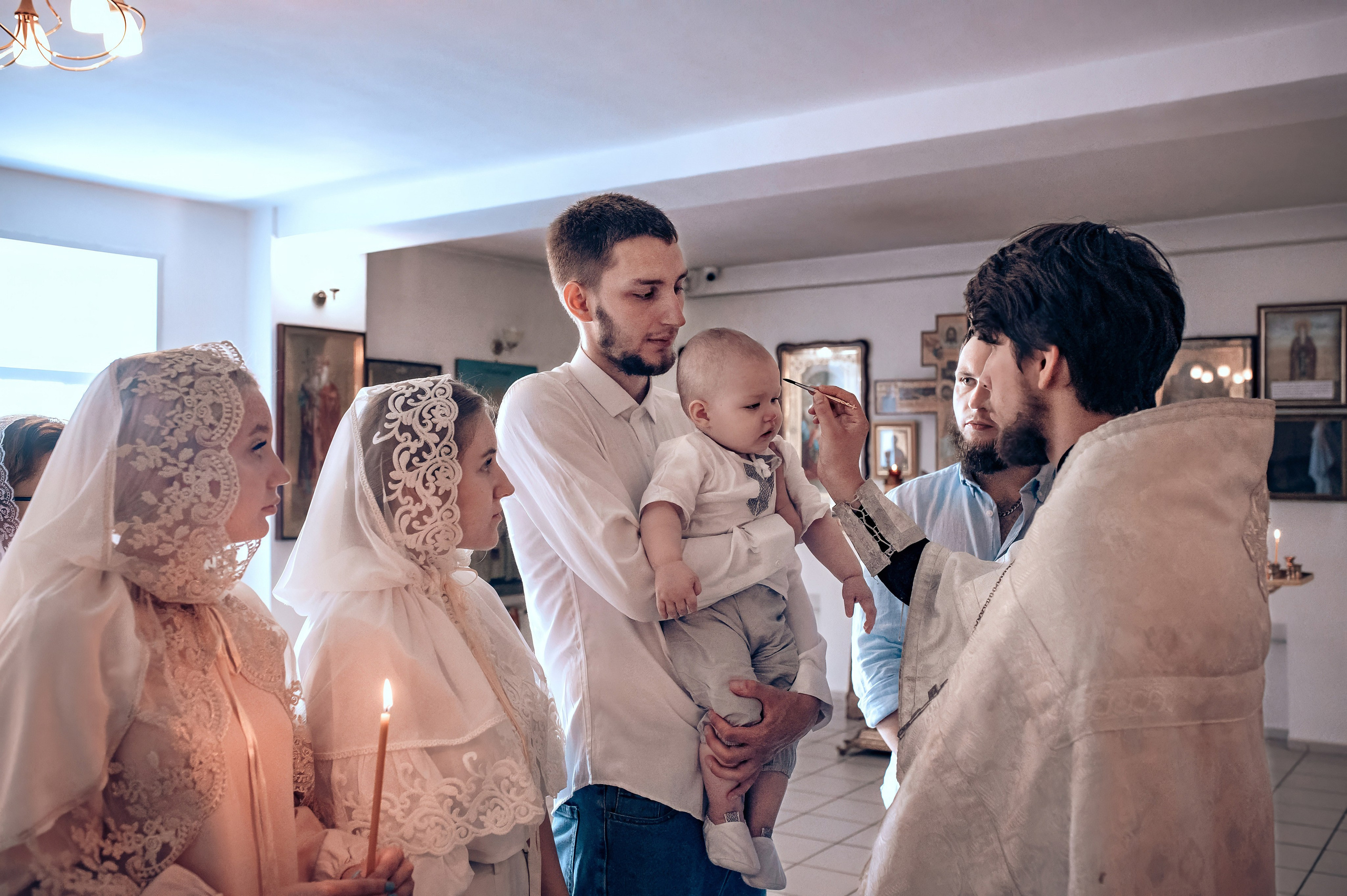 Фото крещения в Красноярске. Фотографы крещения/венчания  Красноярск Татьяна и Вячеслав Переваловы