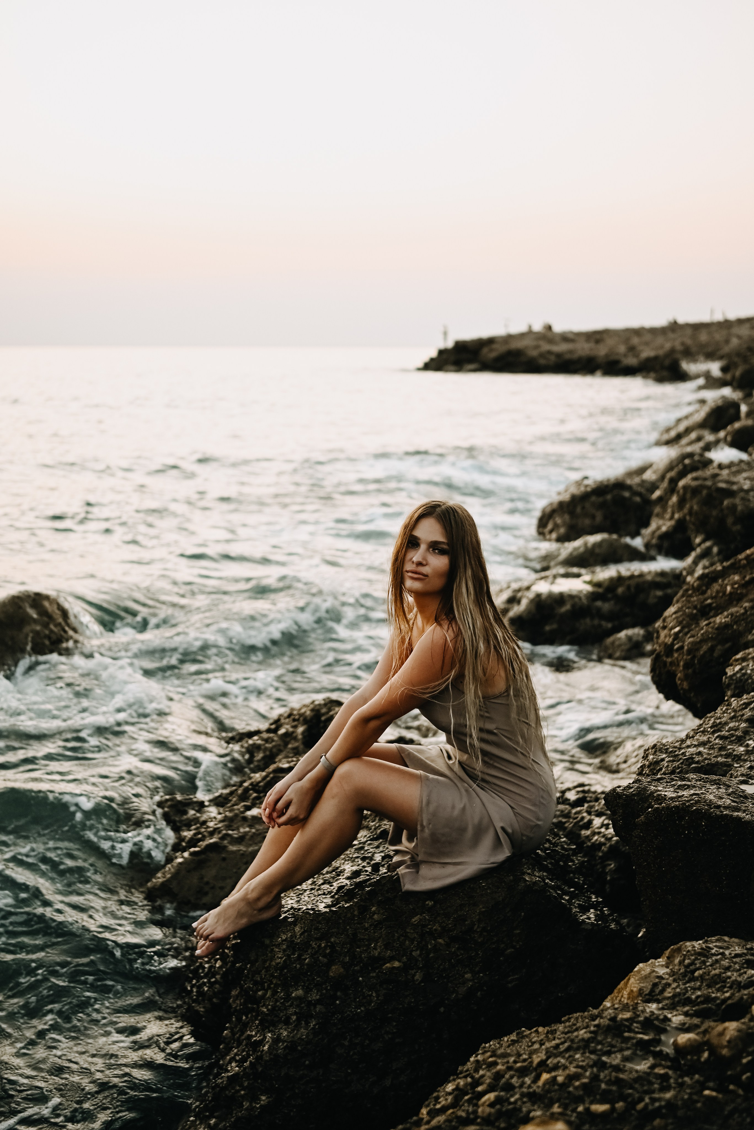 Портретная фотосессия на море. Портретный и свадебный фотограф в Тбилиси • xeniqo