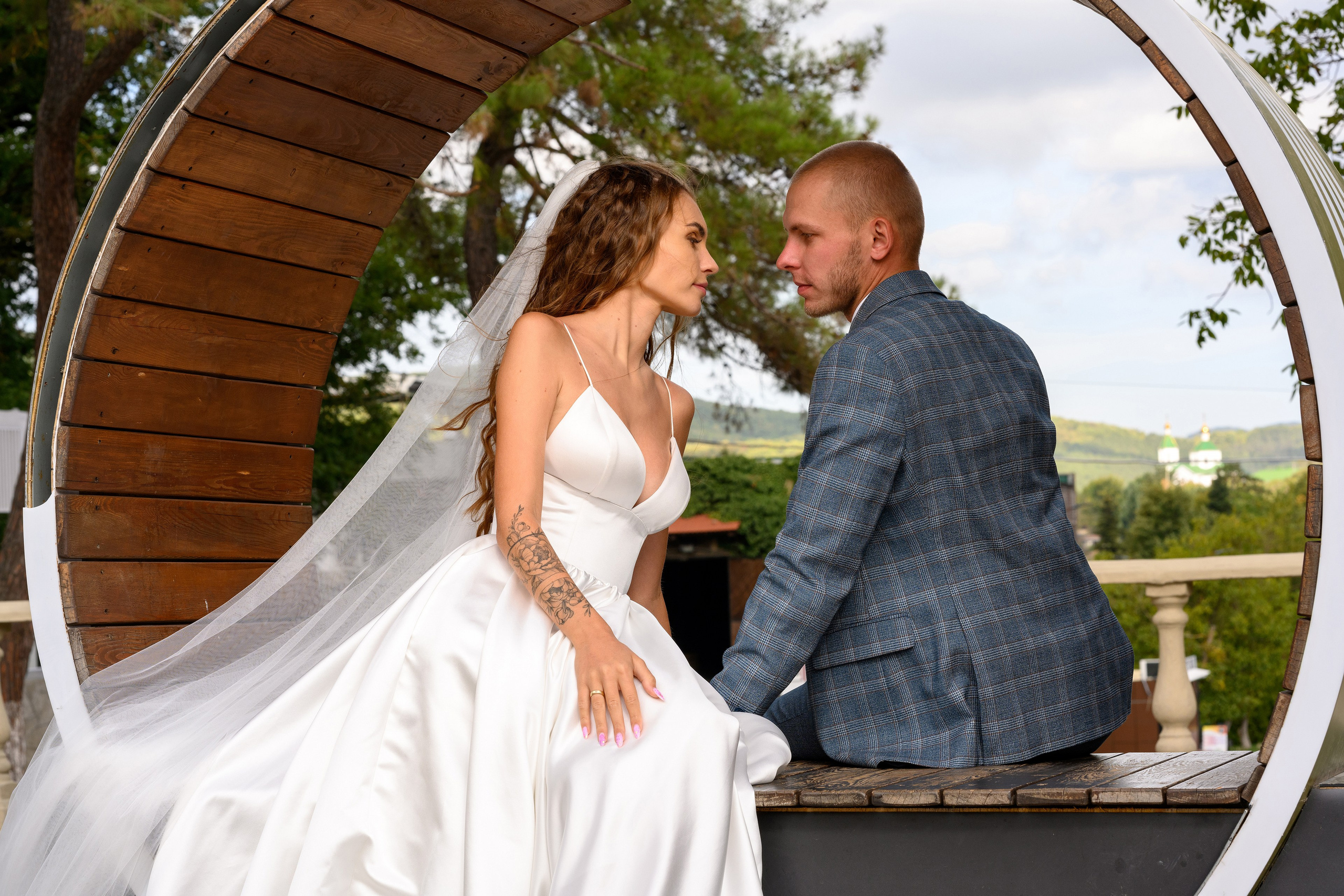 Свадебная фотосесия в Абрау-Дюрсо. Свадебный и семейный фотограф в Краснодаре Владимир Курашев